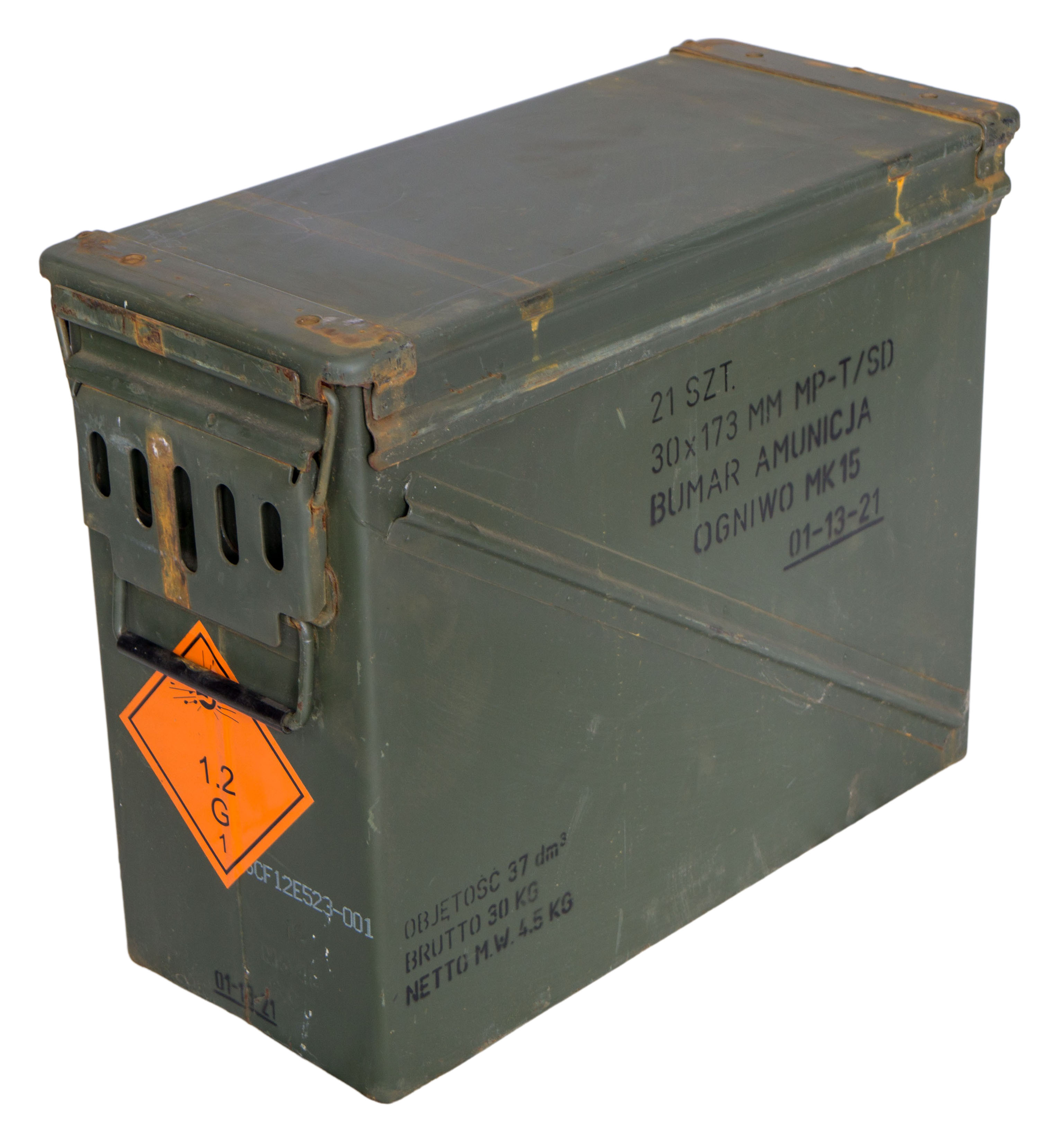 grosse Munitionskiste Metall MK-15 Aufbewahrungskiste Militärkiste Munitionsbox