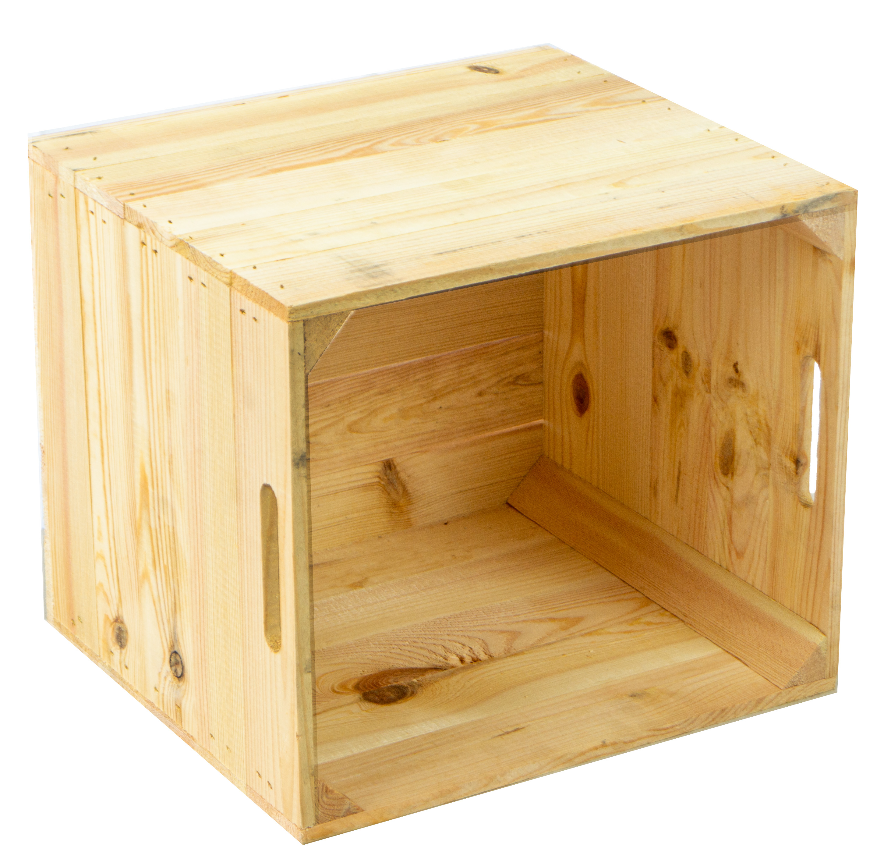 Boîte en bois nature convenant aux étagères Kallax et Expedit