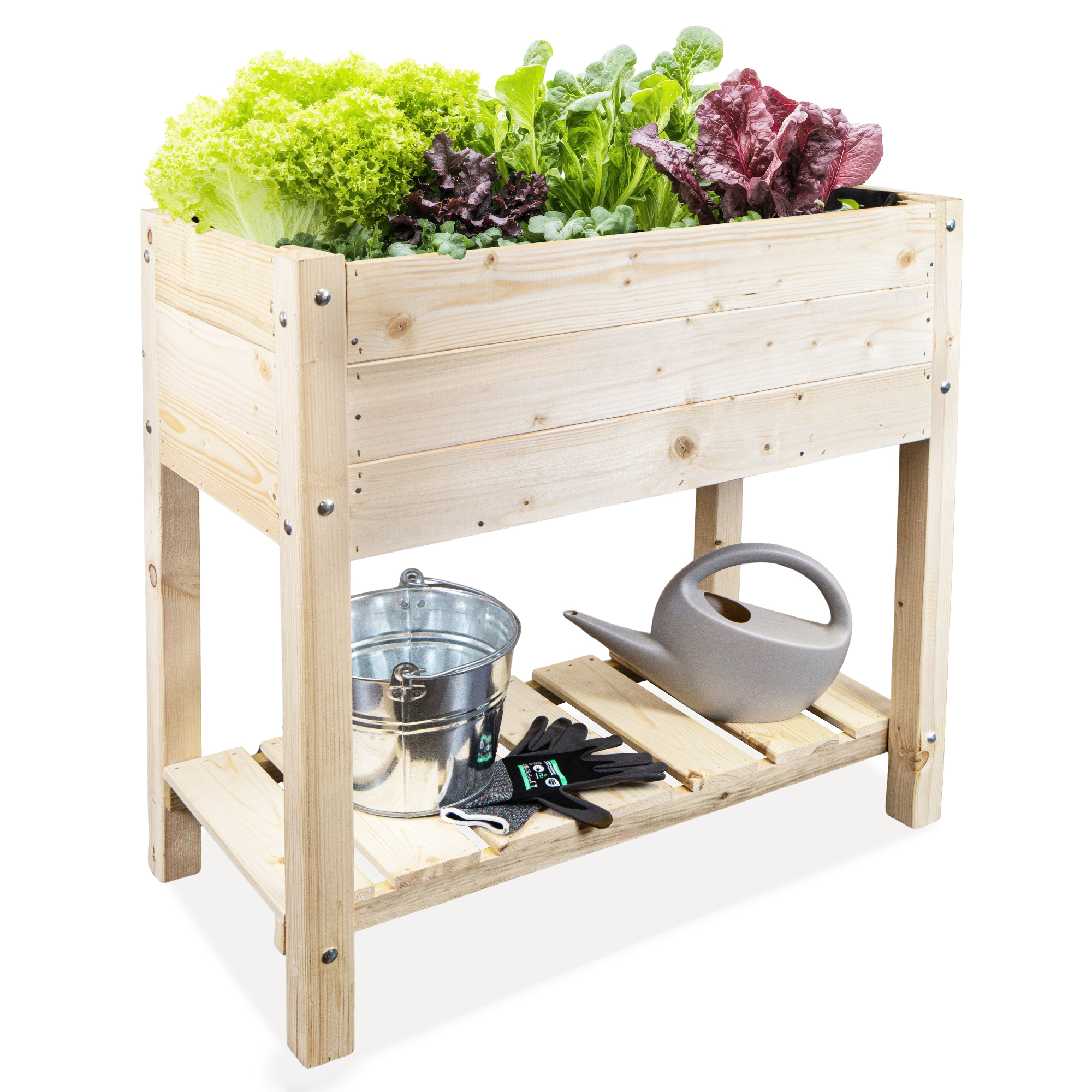 Hochbeet L 79x40x79cm Natur