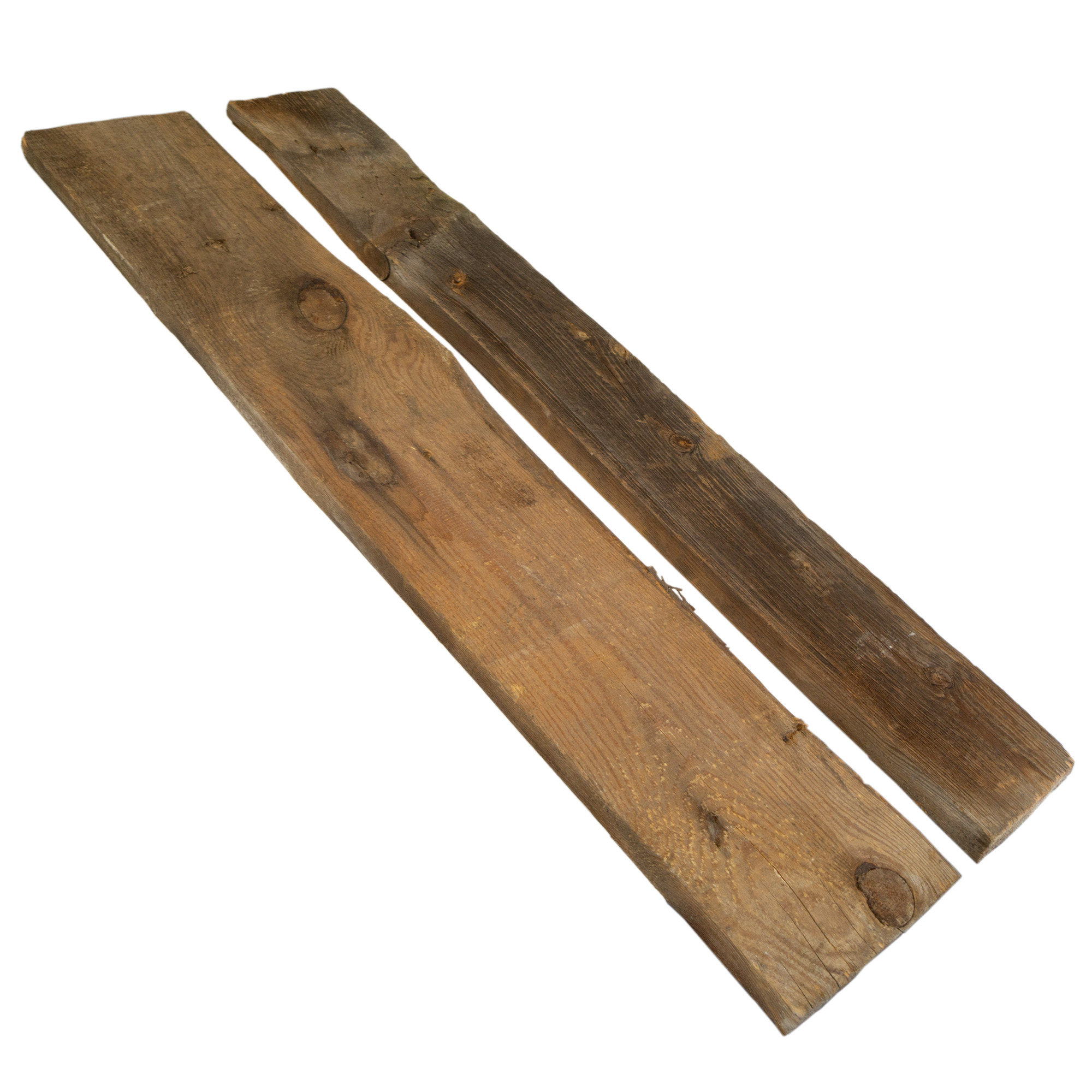 2er Set Holzplanken 100 Jahre alt  50 x 18-22cm
