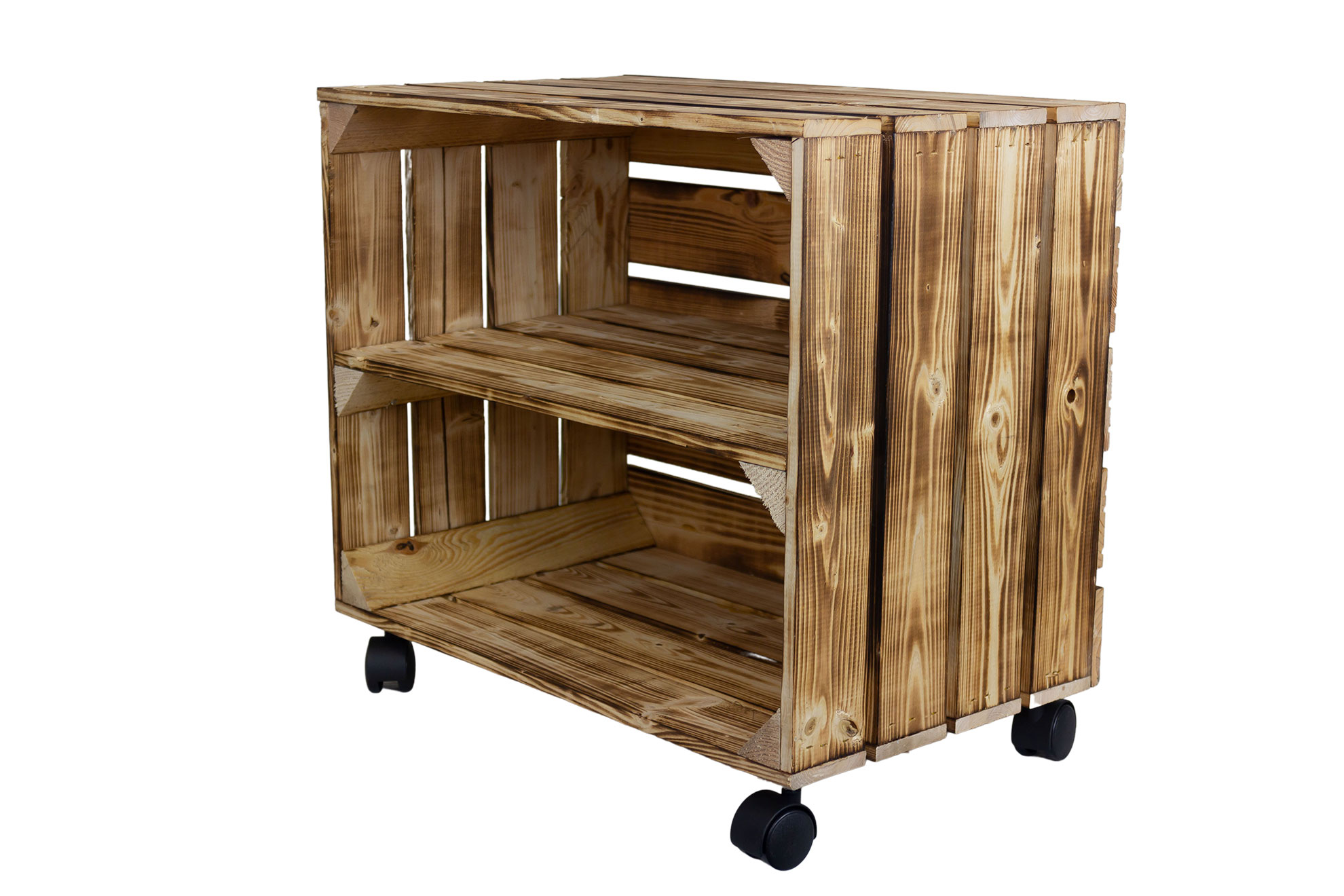 3er Obstkisten mit Rollen Überraschungspaket Restposten 50x40x30cm Kisten