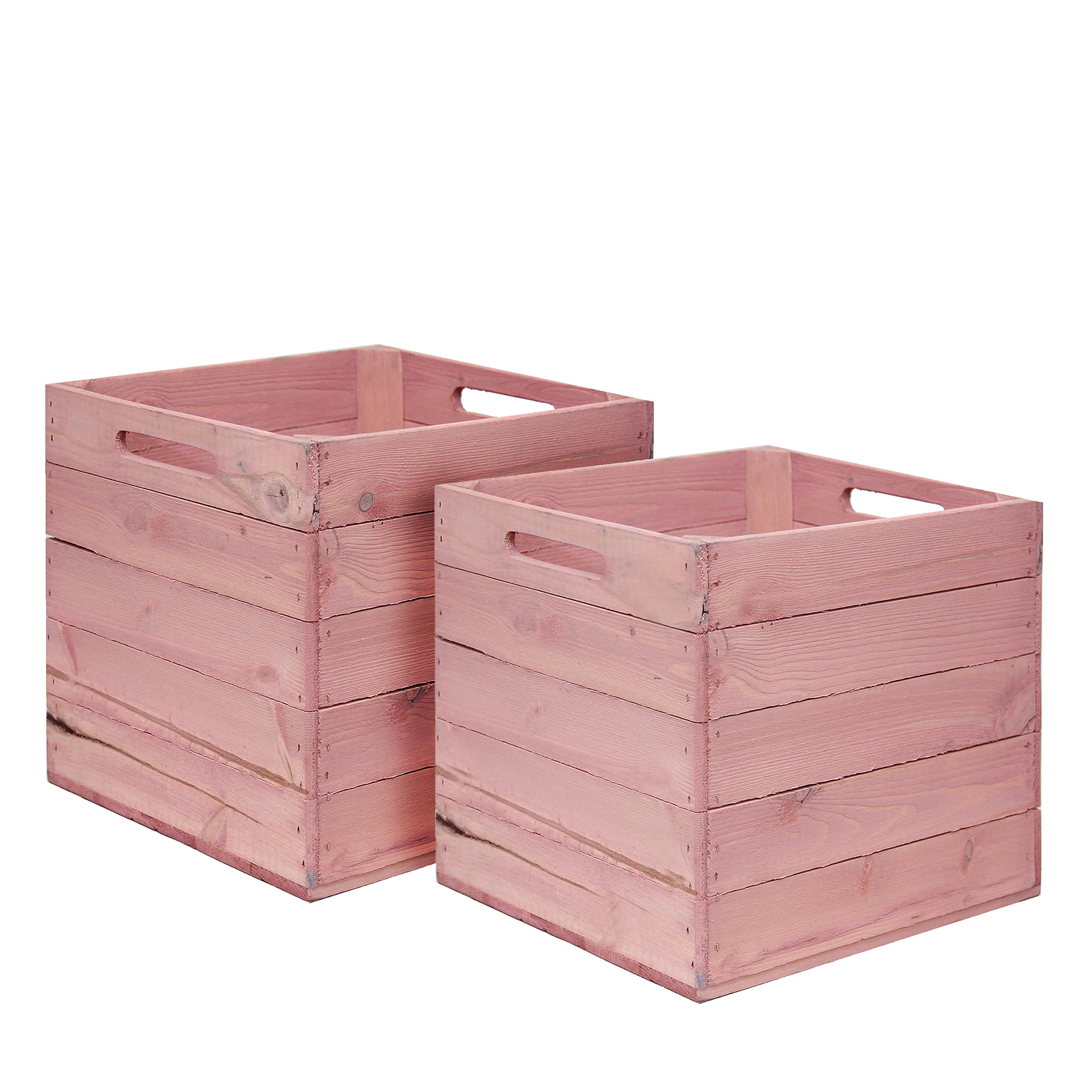Holzkiste Rosa  passend für Kallax und Expeditregale
