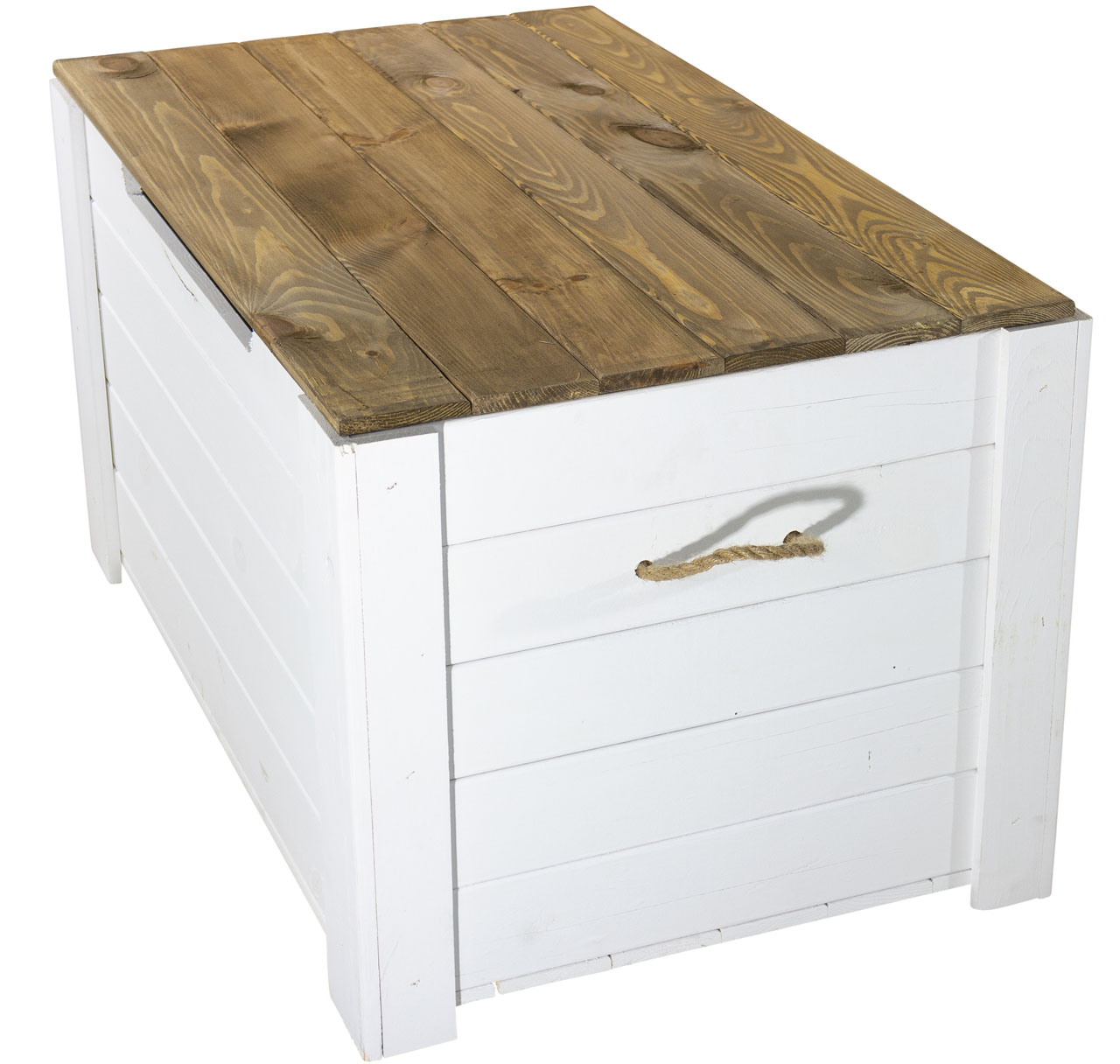 Holztruhe Pascale mit Deckel Aufdruck "Champagne"