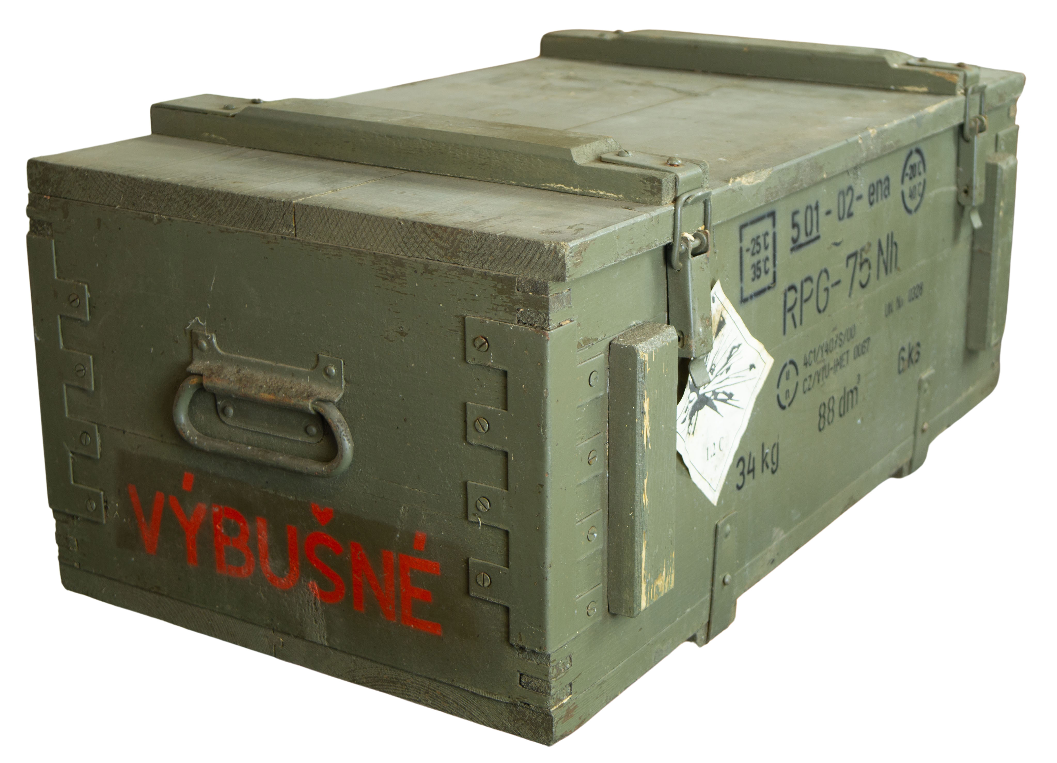 Munitionskiste RPG-75 Frachtkiste Couchtisch Militärtruhe Spielzeugbox