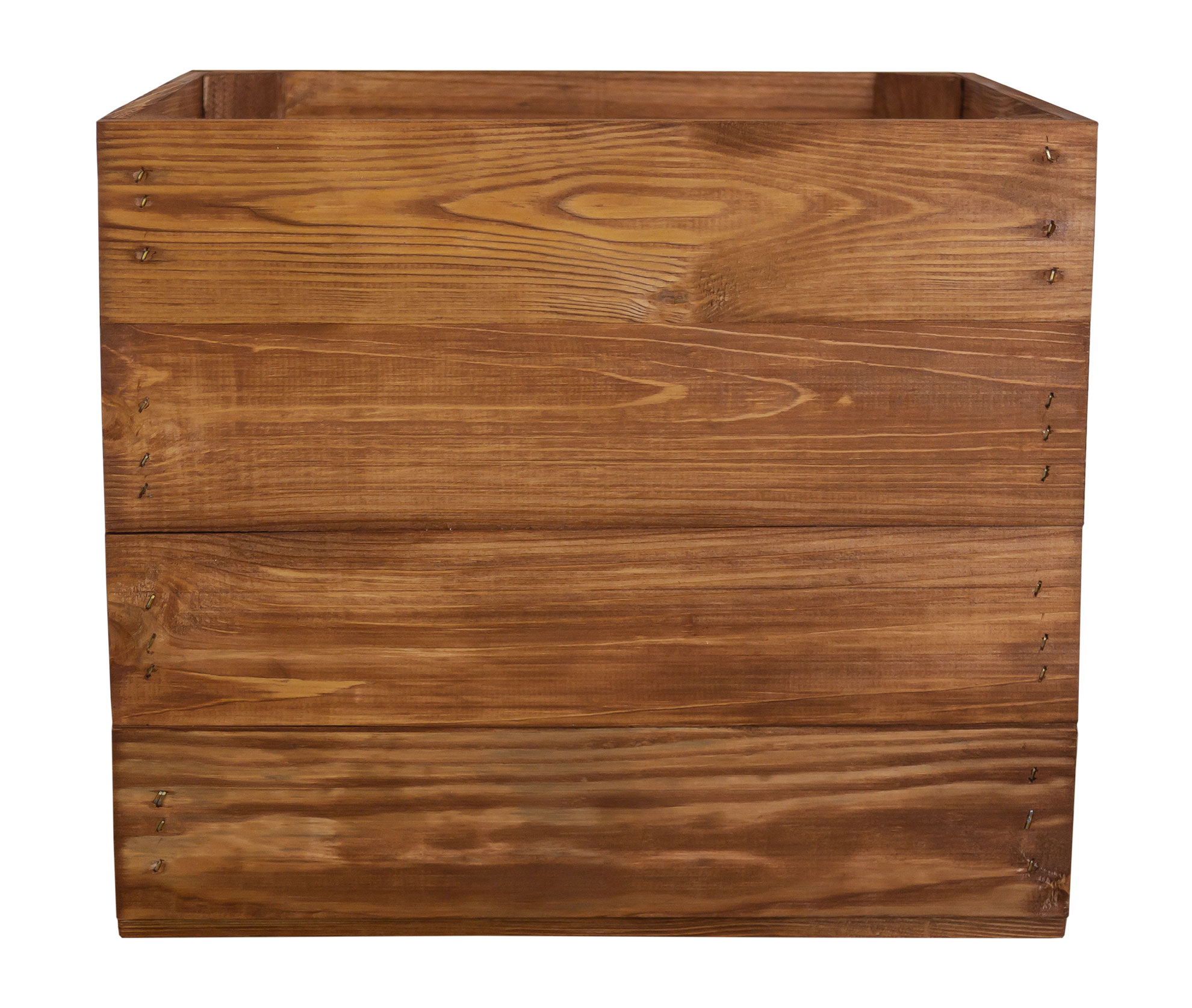 Boîte en bois Vintage Ochre convenant aux étagères Kallax et Expedit