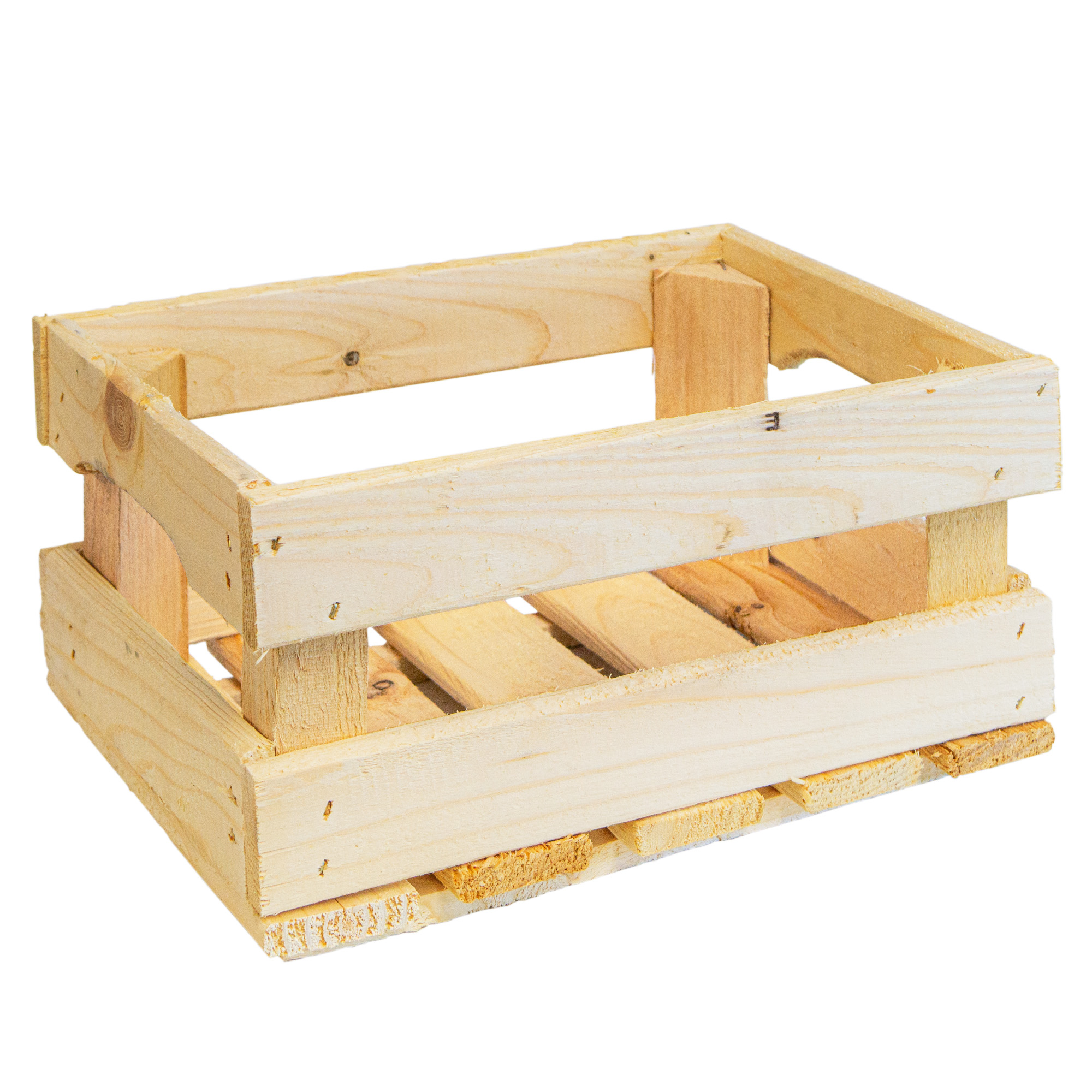 Holzkiste HENNE – Dekorative Aufbewahrungskiste aus Holz in Natur oder geflammt | 30 x 20 x 15 cm Natur