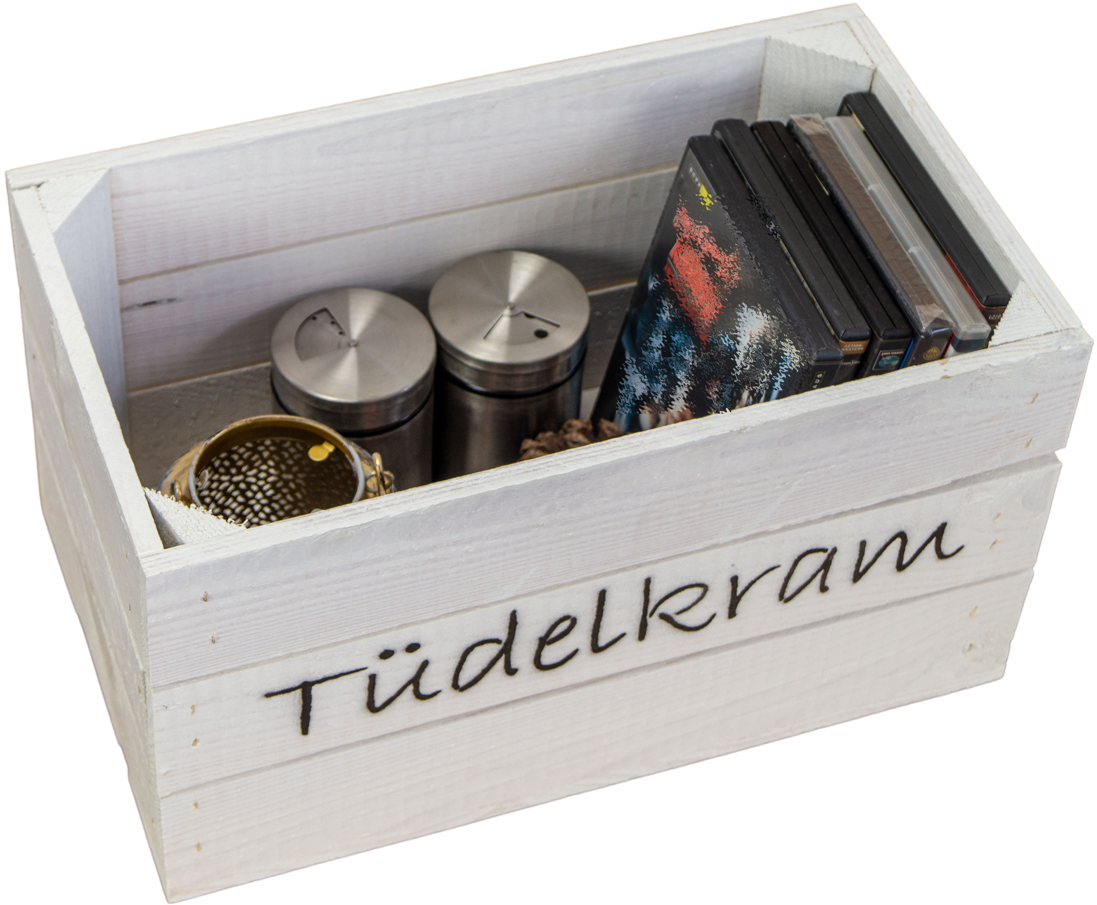 Holzkiste "Hilde" weiß Tütelkram