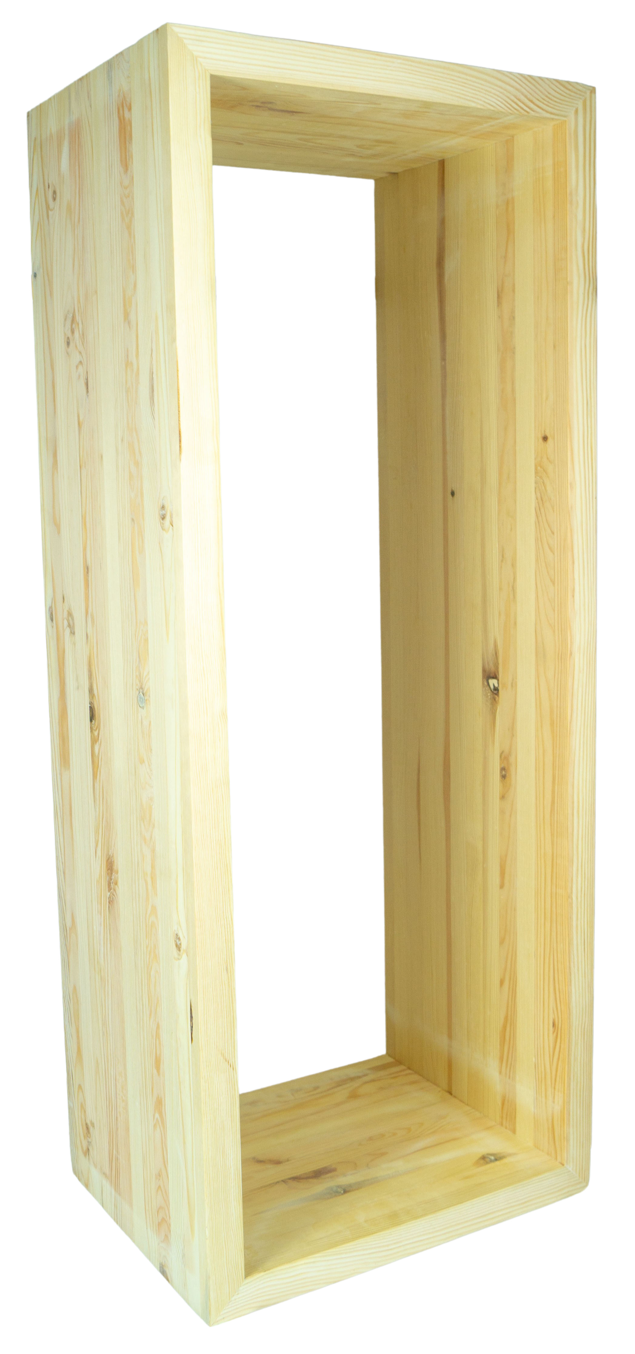 Lowboard in natur 100x40x30cm aus Massivholz Vintage-Tisch rustikal