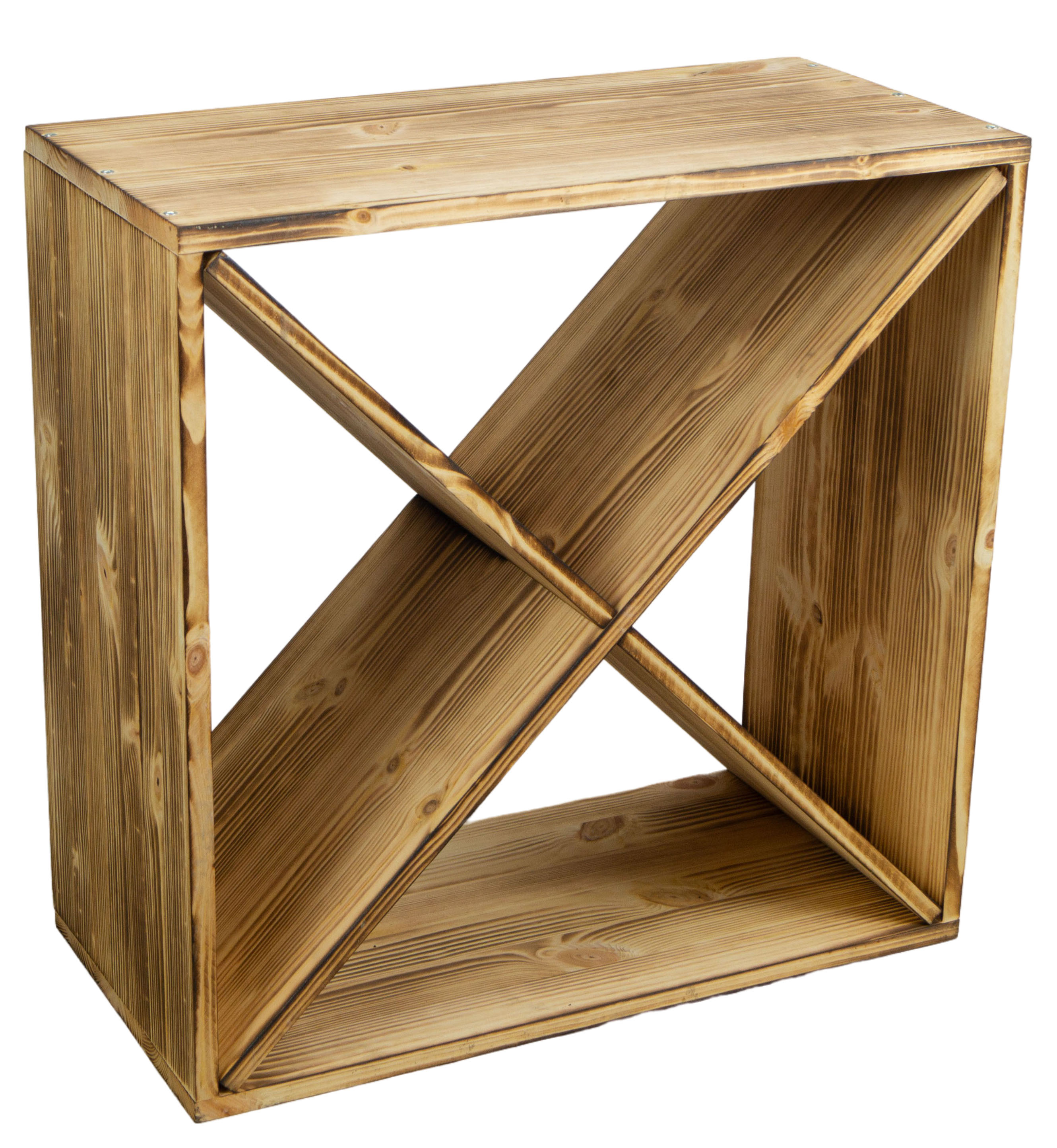 grosses Weinregal geflammt 52 x 52 "X"