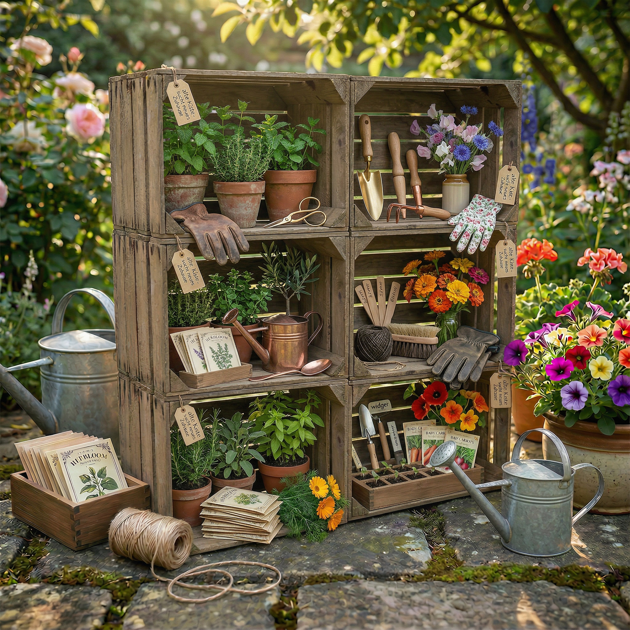 Boîtes en bois "Johanna"