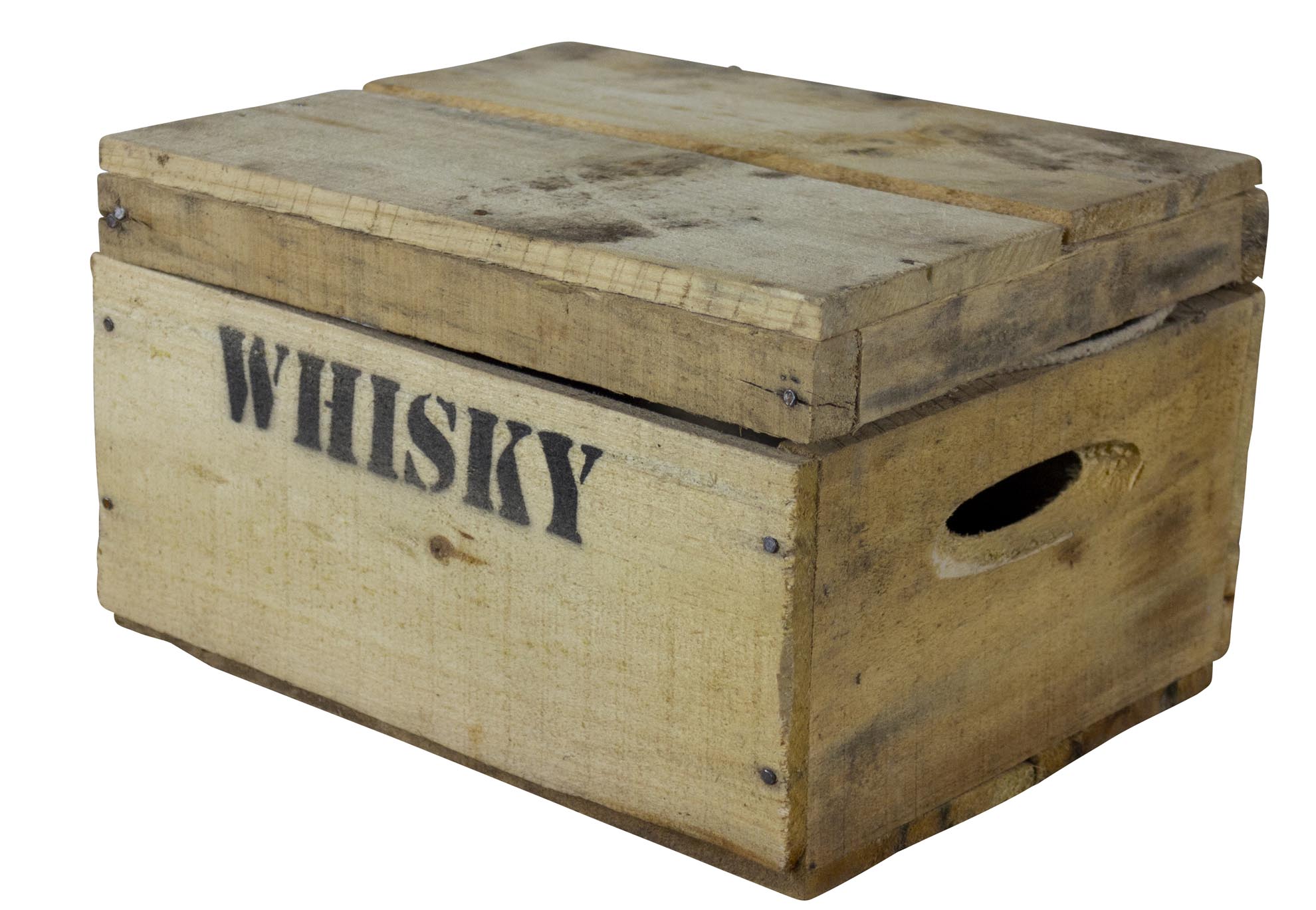 alte Holztruhe Whisky mt Deckel in verschiedenen Grössen xl
