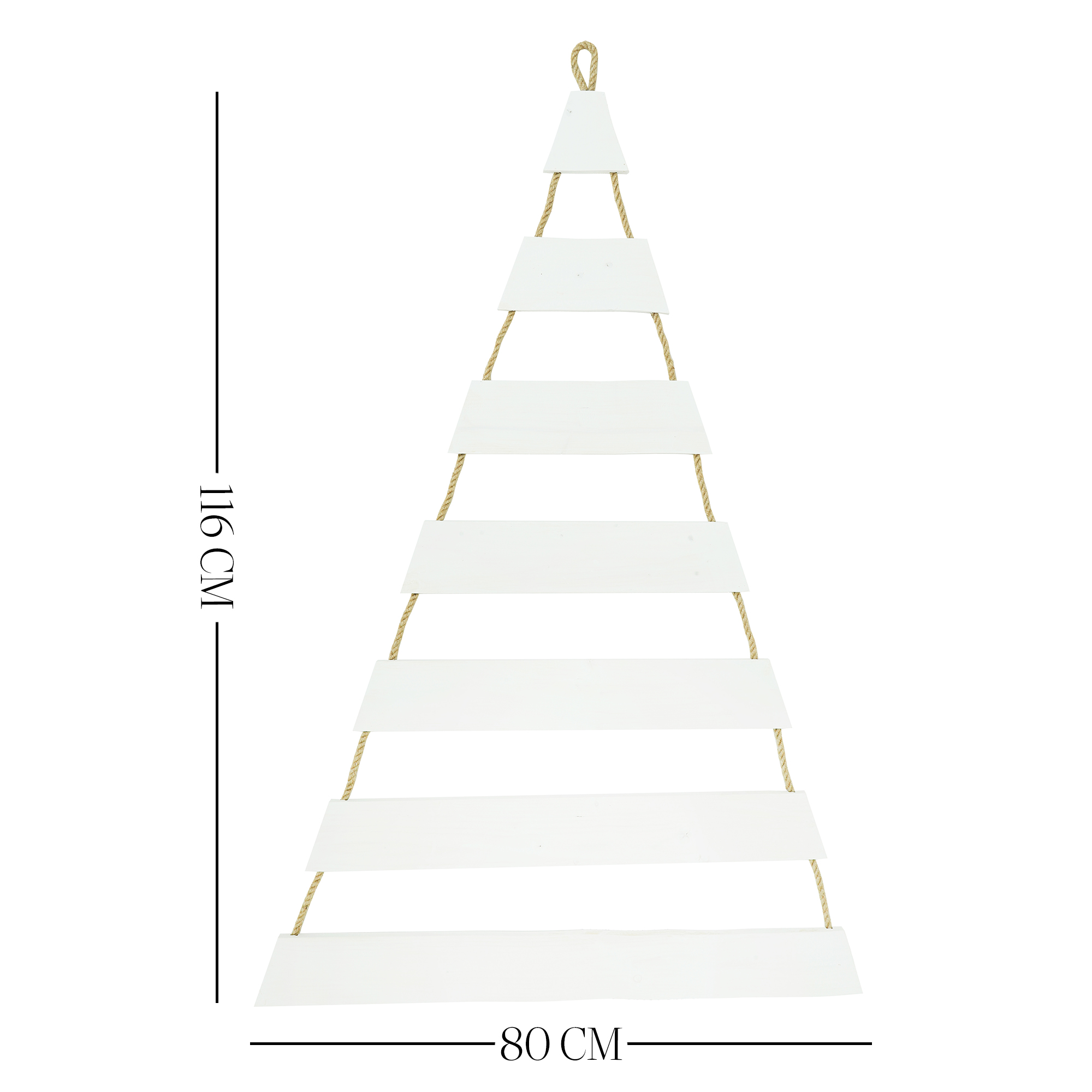 Weihnachtsbaum Adventskalender mit 24 Plätzen in weiß