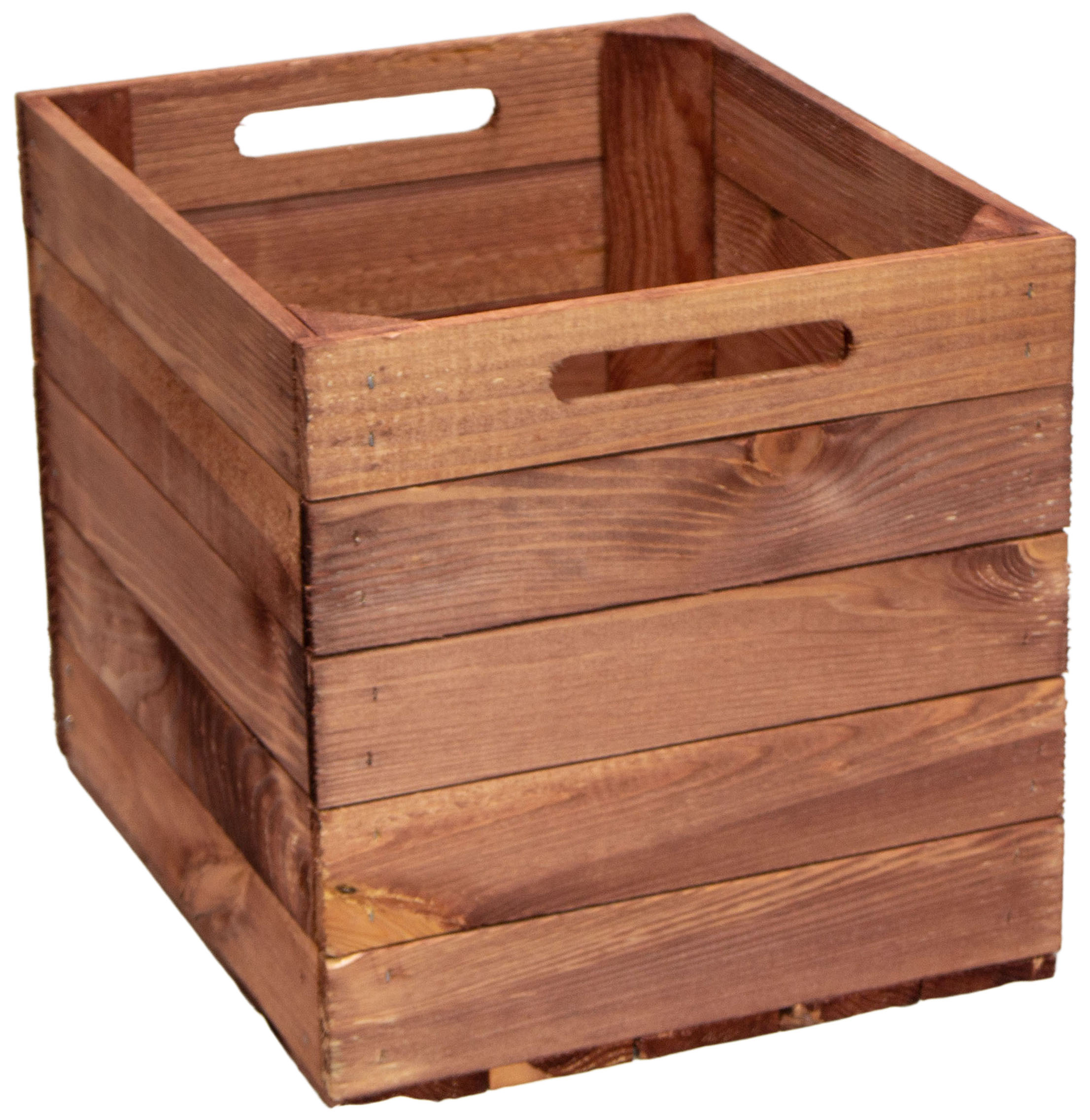 Boîte en bois Vintage Ochre convenant aux étagères Kallax et Expedit