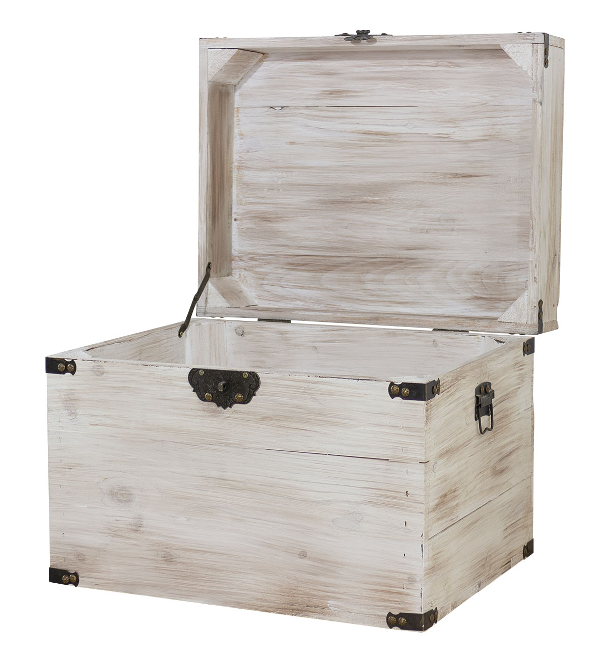 Holztruhe Elsa Shabby weiss