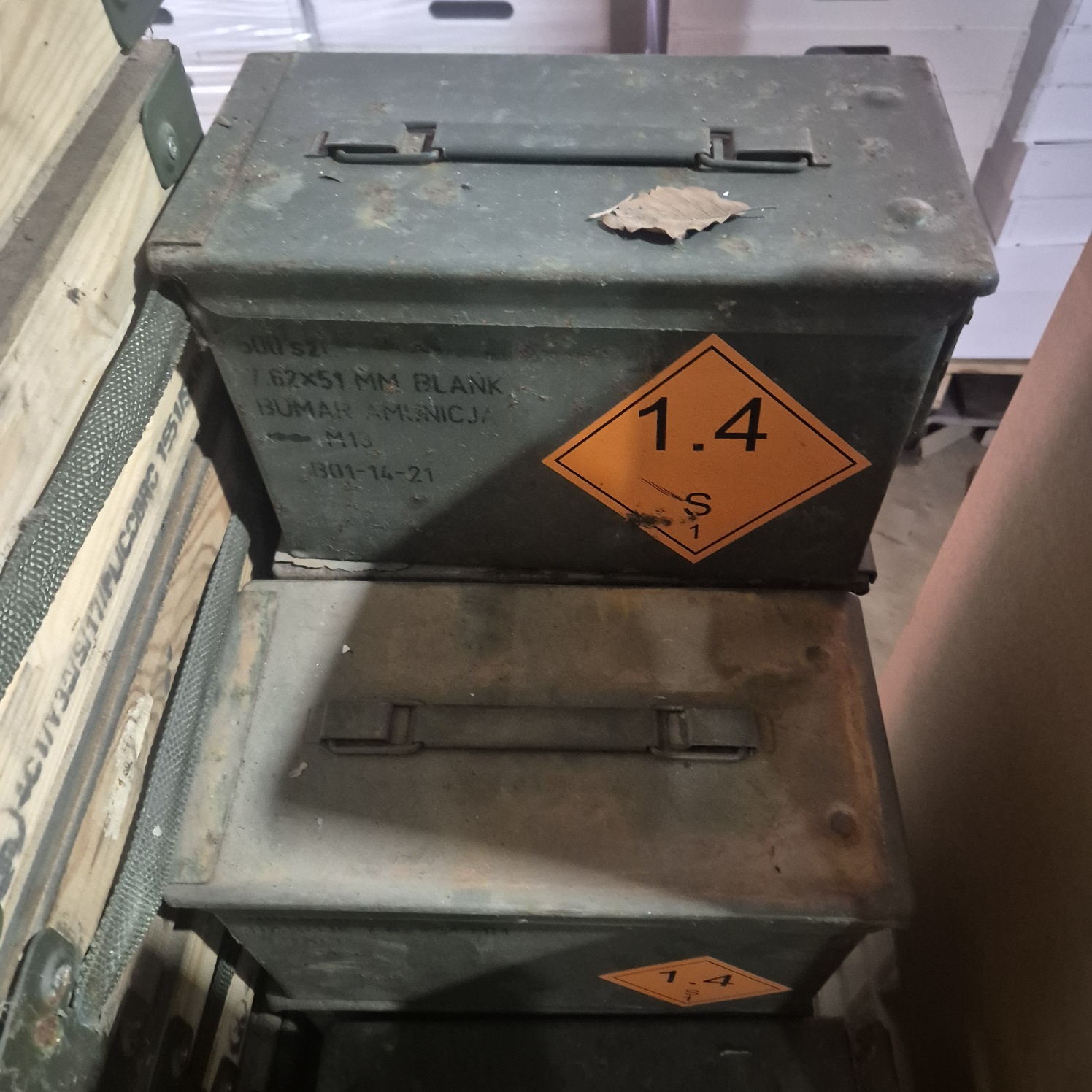 2er Set Munitionskiste Metall 4API  B-WARE  Aufbewahrungskiste Militärkiste Munitionsbox