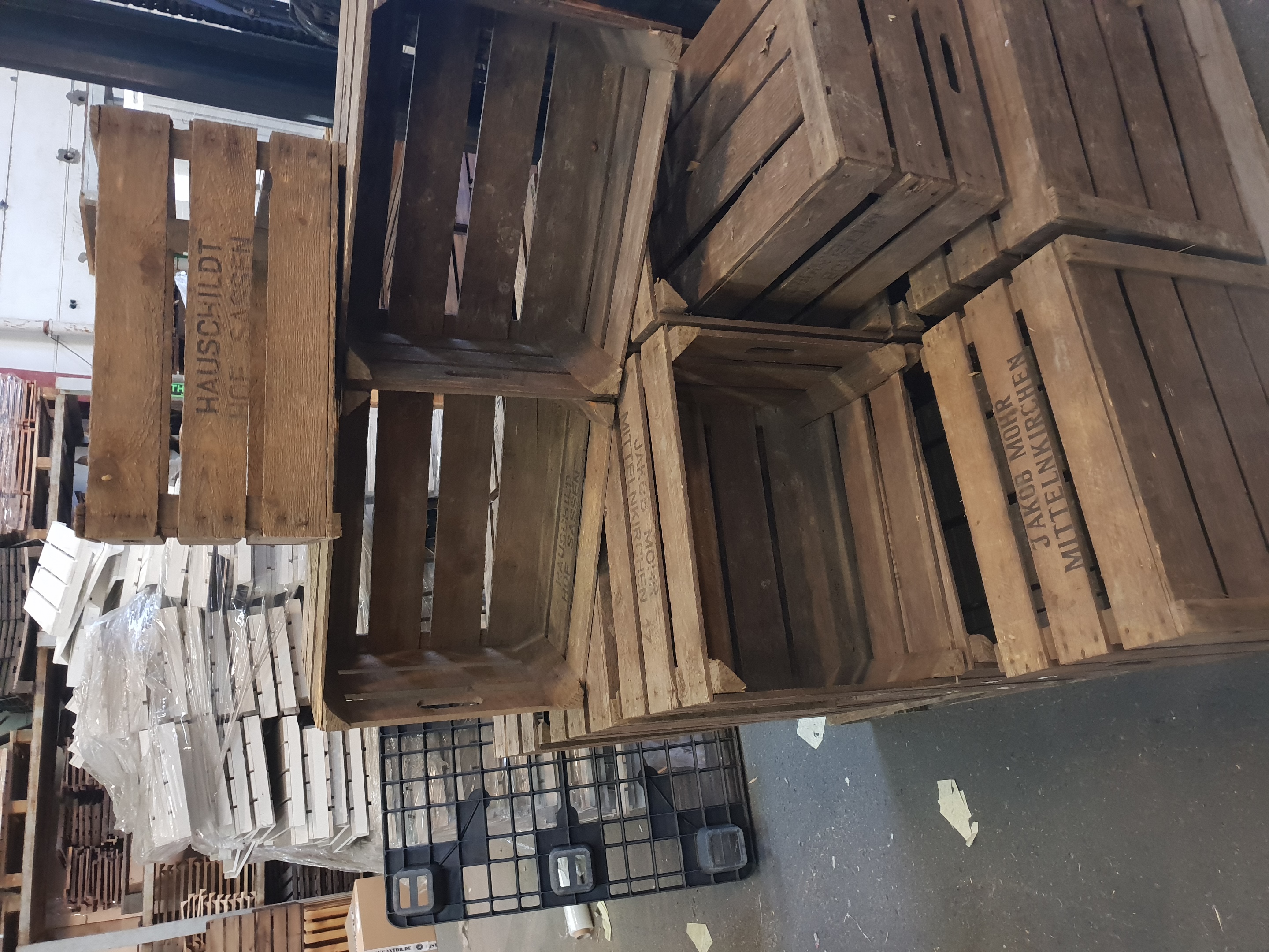 8er Set Vieux Cageot à Fruits " Rolf " Caisse à Vin Boîtes de Pommes Déstockage