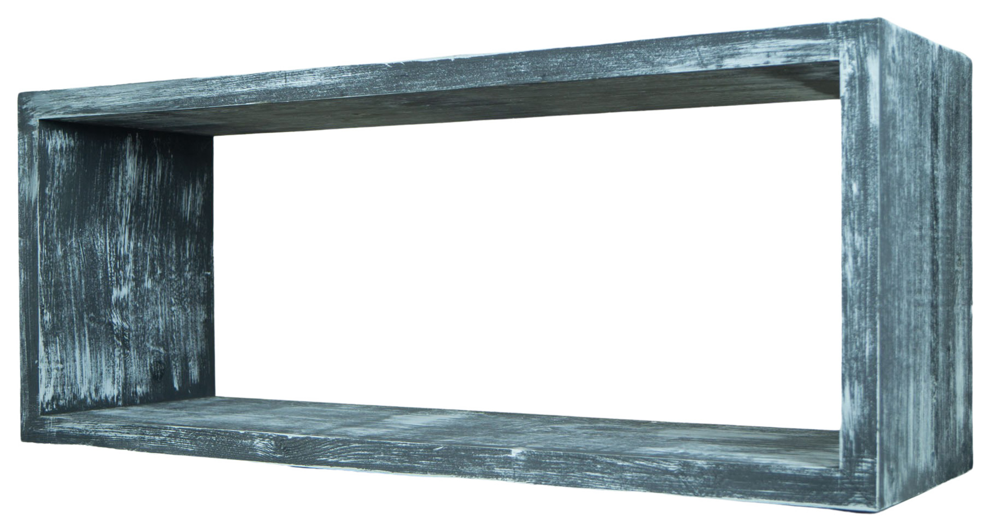 Lowboard in shabby schwarz 100x40x30cm aus Massivholz Vintage-Tisch rustikal
