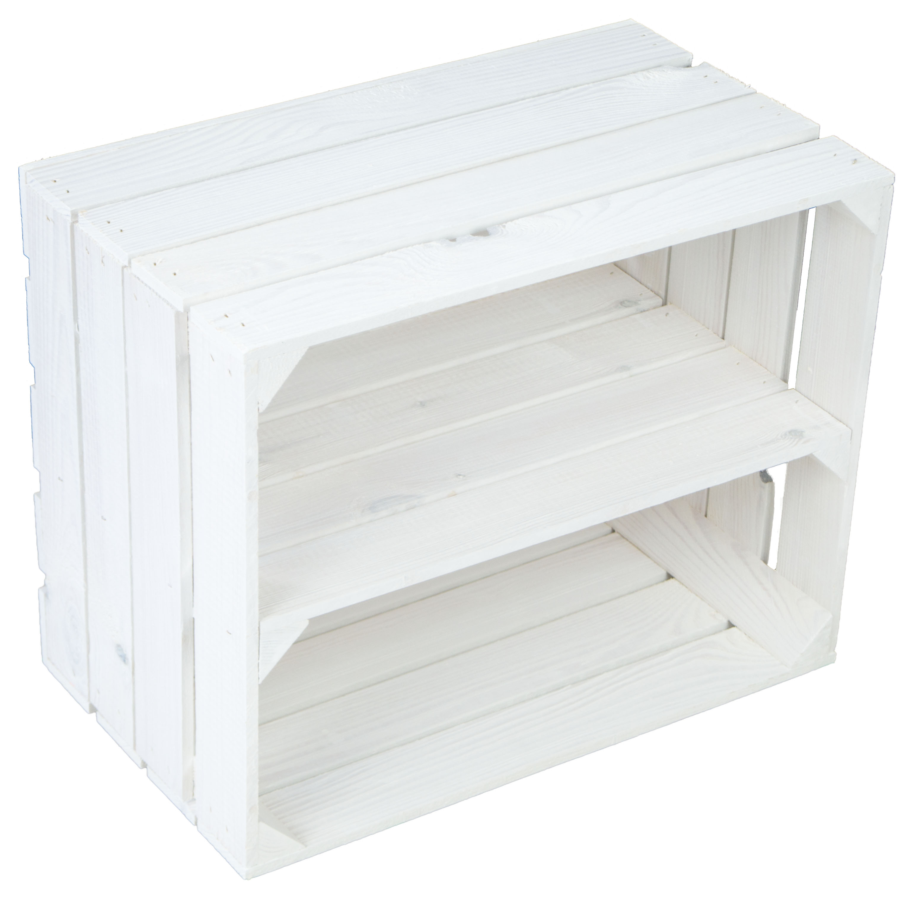 3er Set De Étagère pour Caisses Fruits Johanna Blanc Longitudinale Baderschrank