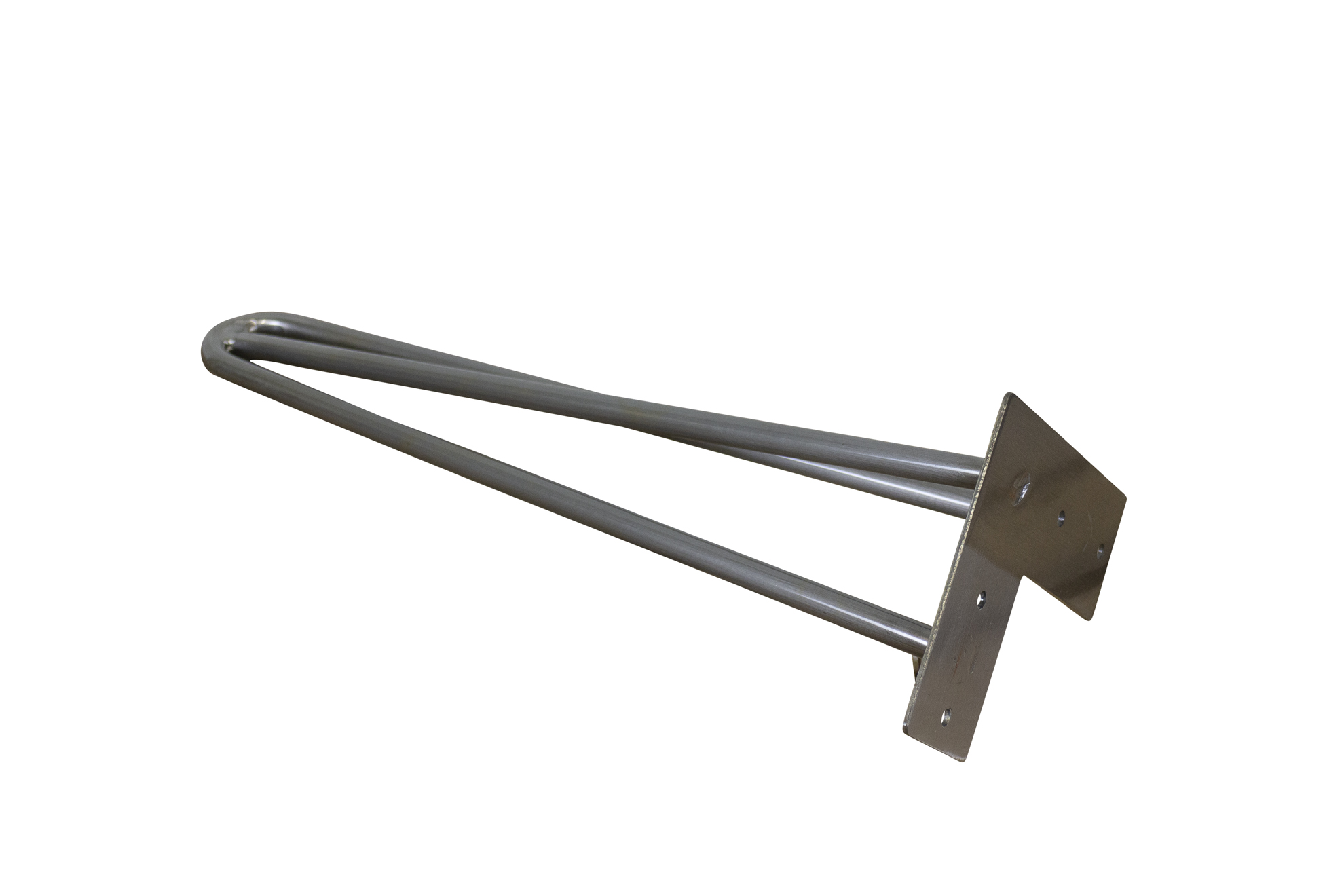Hairpin Legs Pieds de table 2 barres/36cm "gris" 4pcs