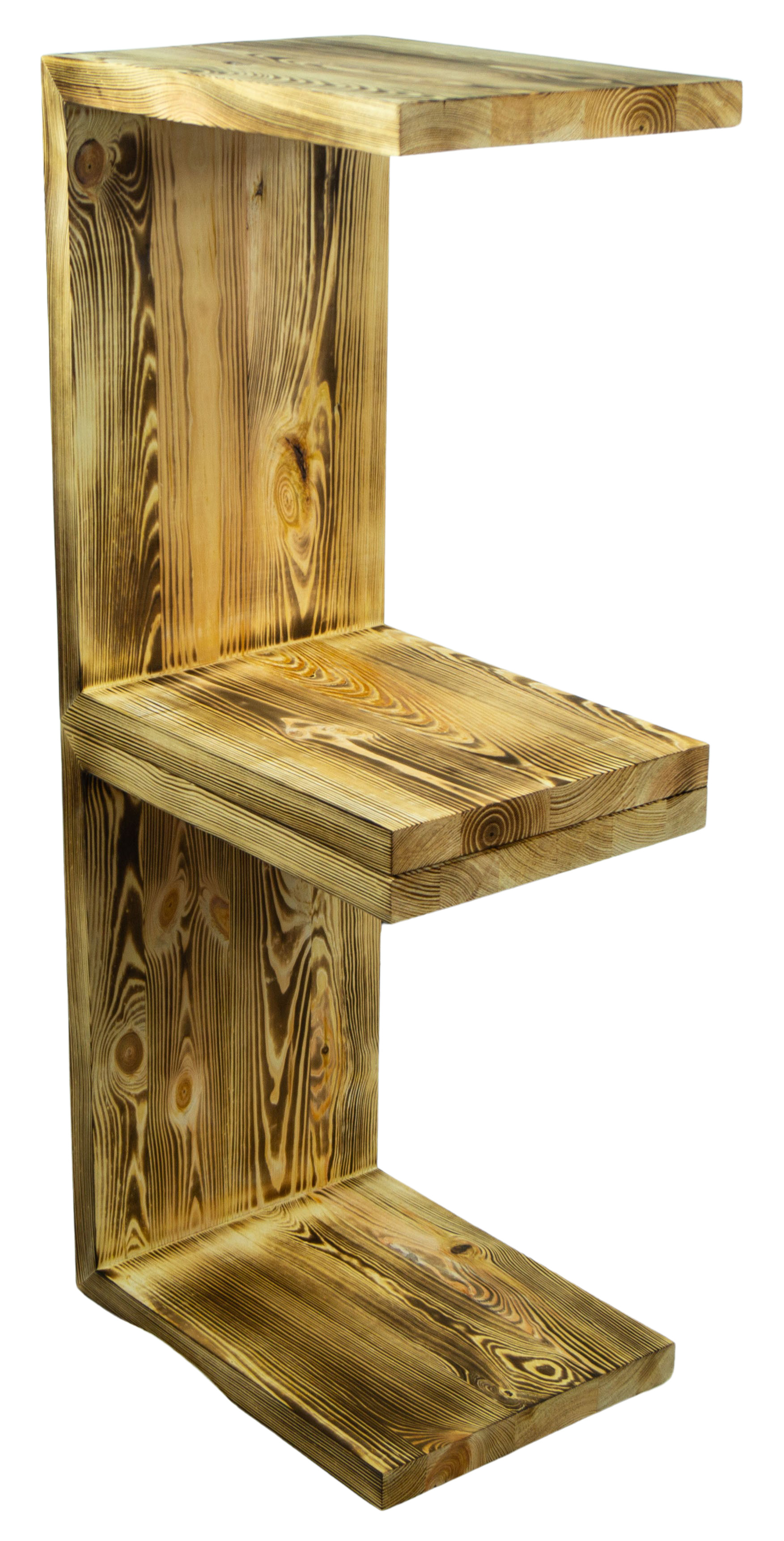 Beistelltisch 50x40x30cm Sitzhocker in geflammt