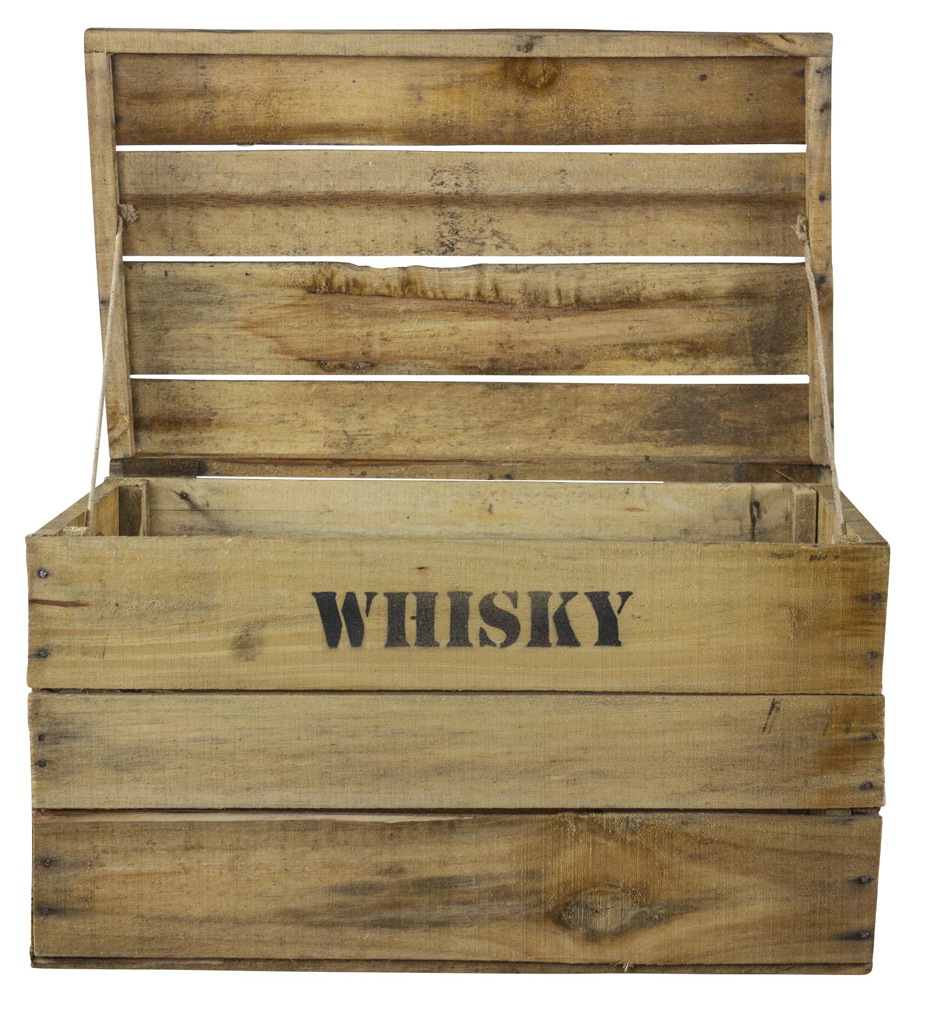 alte Holztruhe Whisky mt Deckel in verschiedenen Grössen