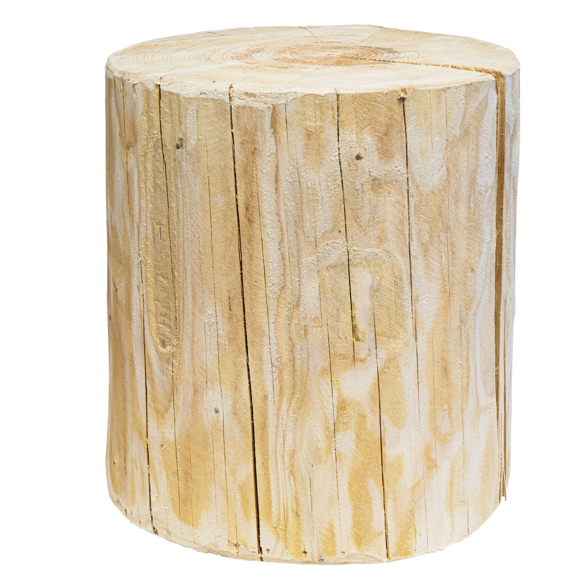 grosser Holzstamm Sitzhocker gehobelt Höhe ca 40-42cm Durchmesser ca 32-36cm