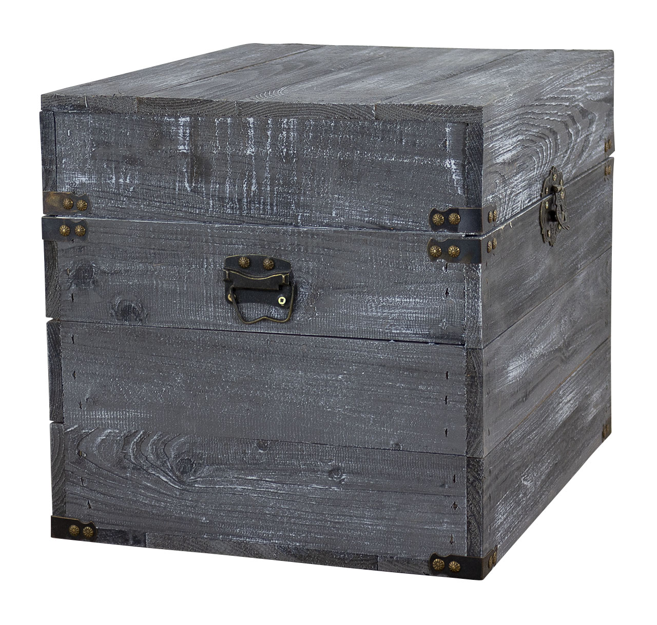 Holztruhe Elsa schwarz shabby