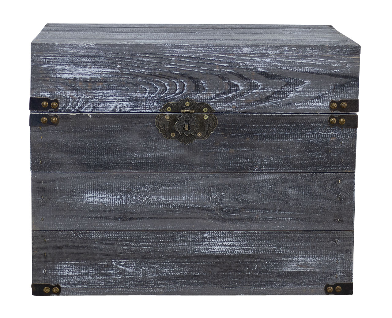 Holztruhe Elsa schwarz shabby