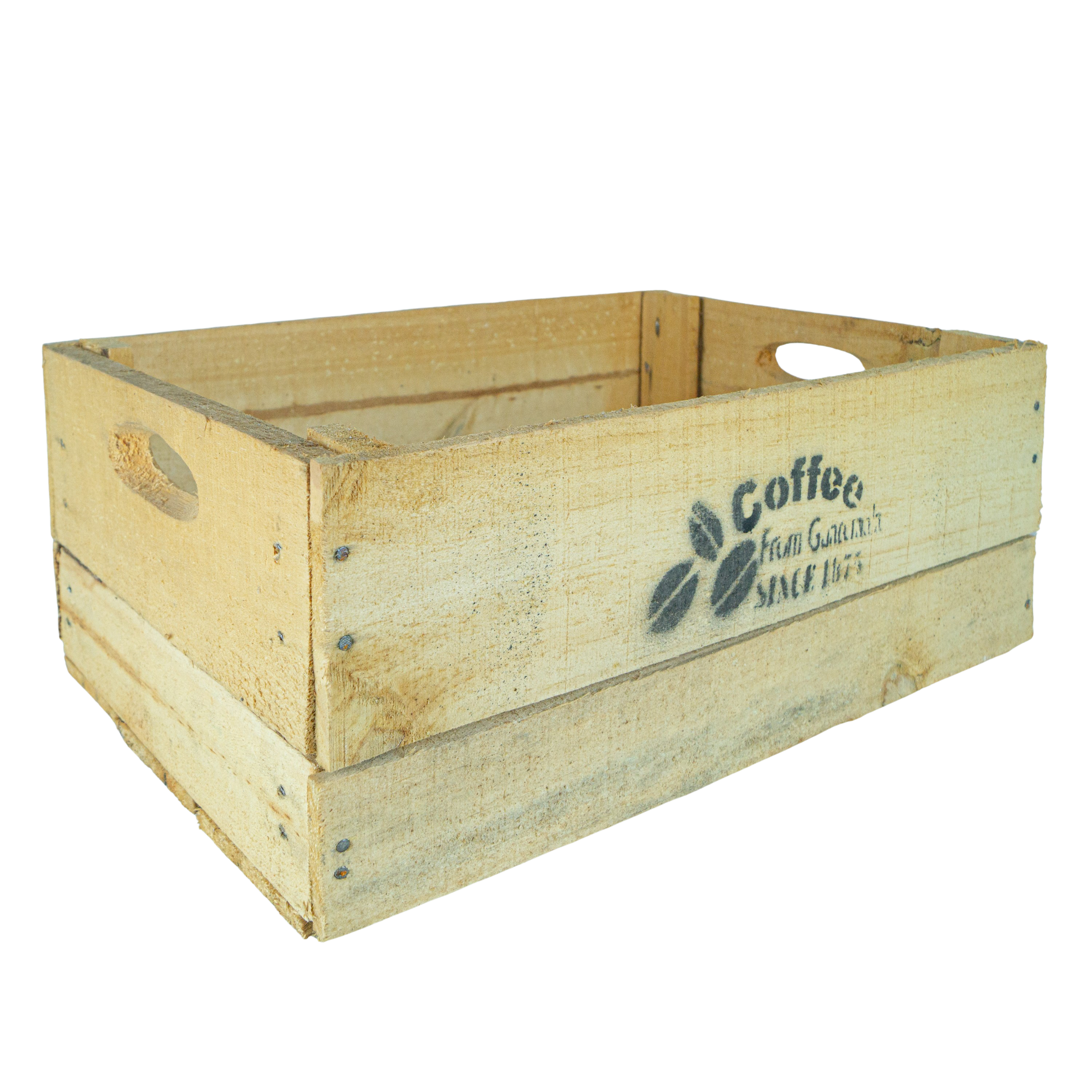 alte Holzkiste Coffee in verschiedenen Grössen Vintage Upcycling DIY