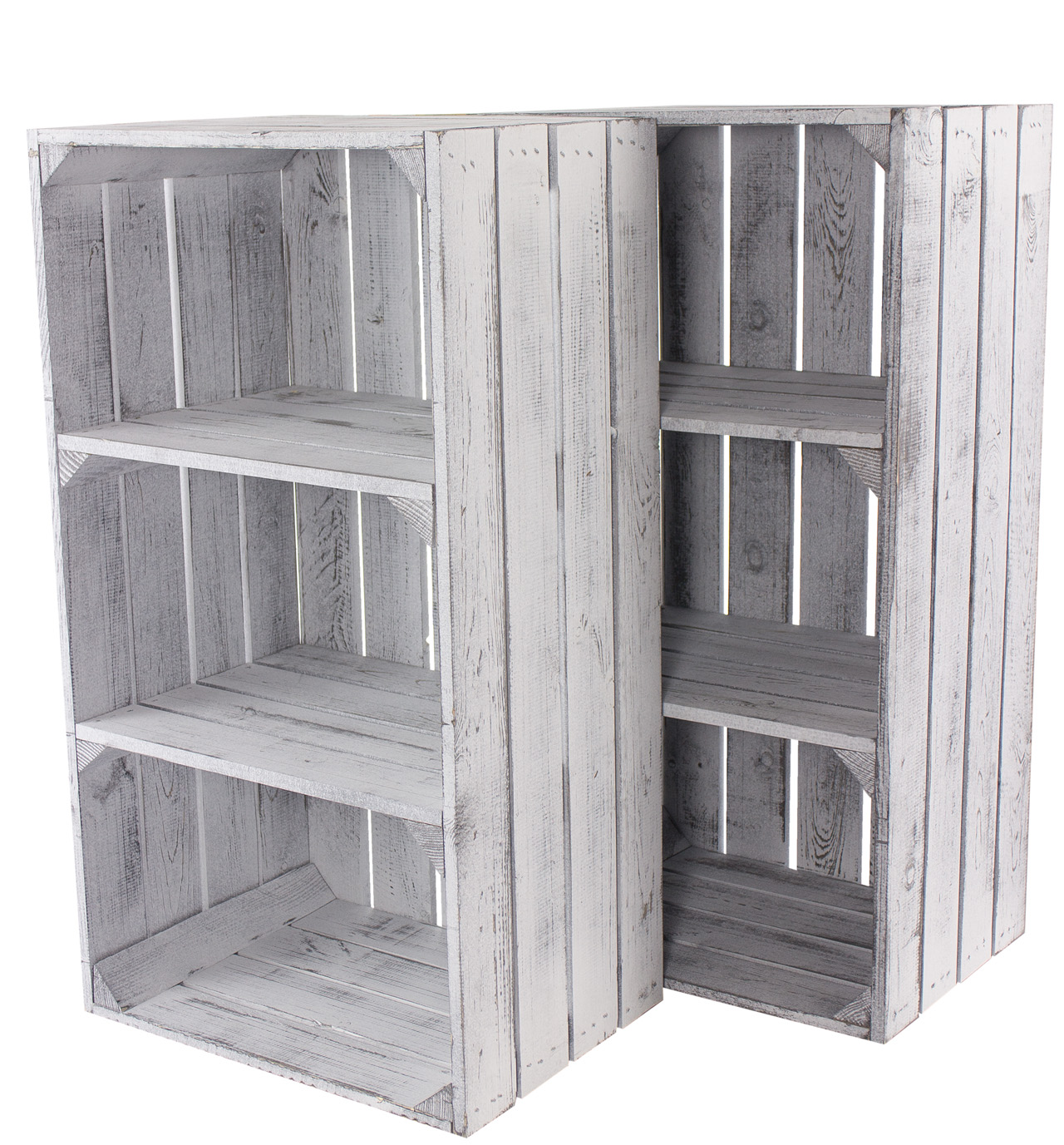 Schmale Regalkiste im Vintage Design 75x40x31cm