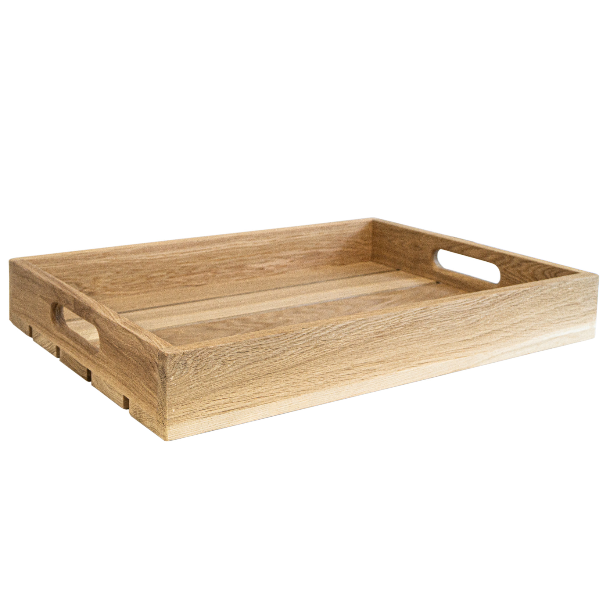 Eichentablett aus Massivholz kaufen | Serviertablett aus Eiche in zwei Größen 55x40x8cm