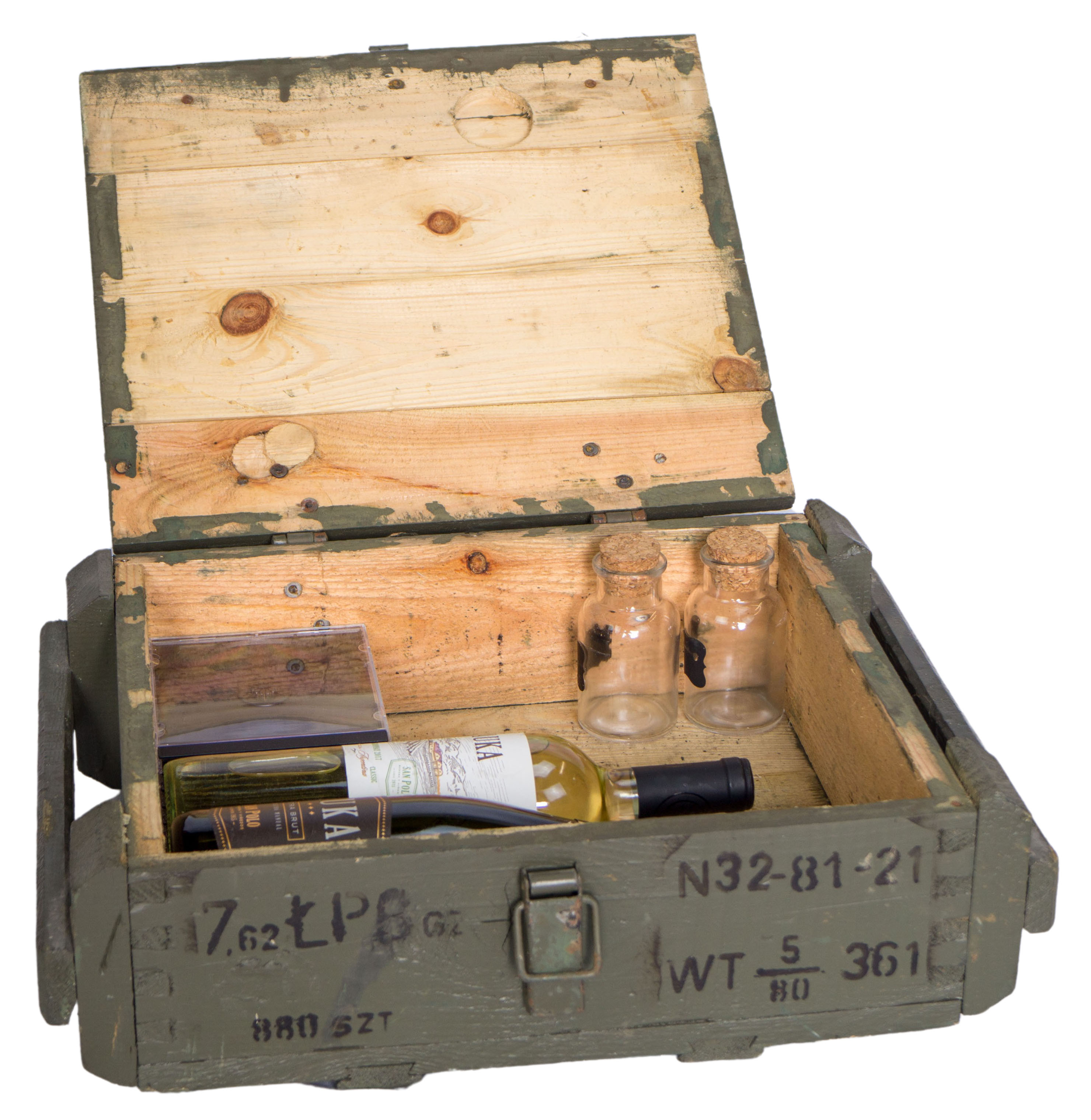 Boîte Munitions 17.62 Vert (T45 Vert) Armeekiste Bundeswehrkiste Trésor
