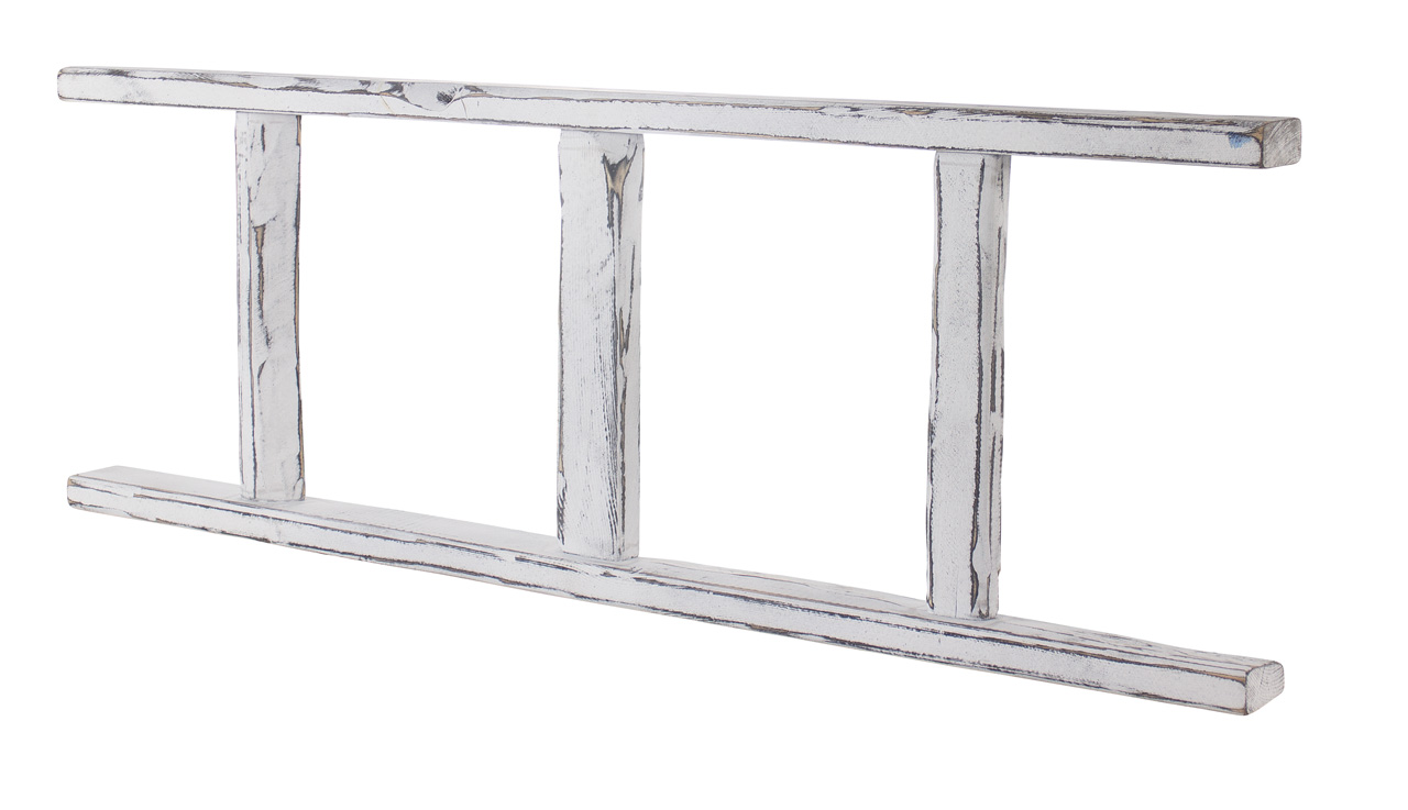 Holzleiter Altländer Art 100cm Neu Shabby weiss