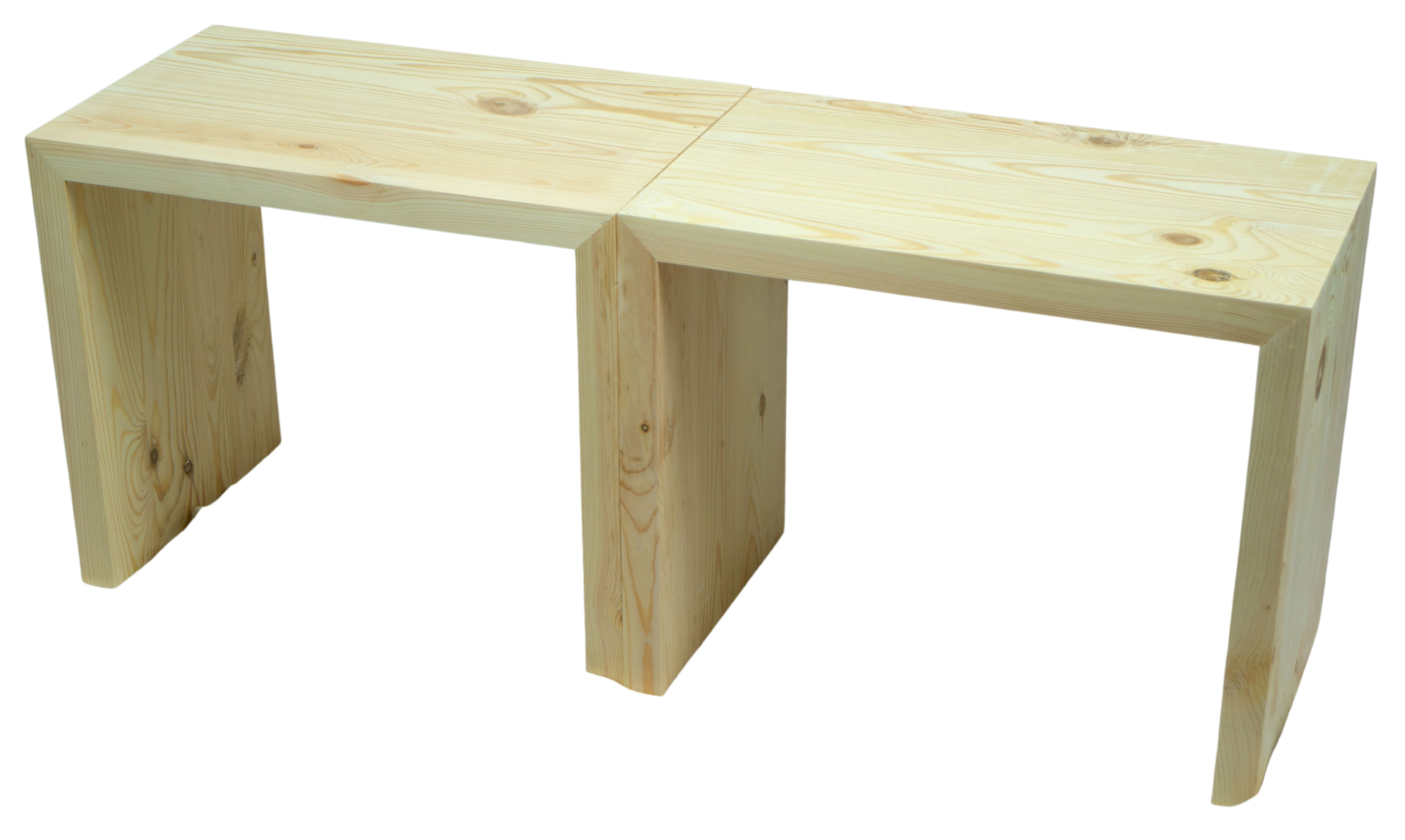Beistelltisch 50x40x30cm Sitzhocker in natur