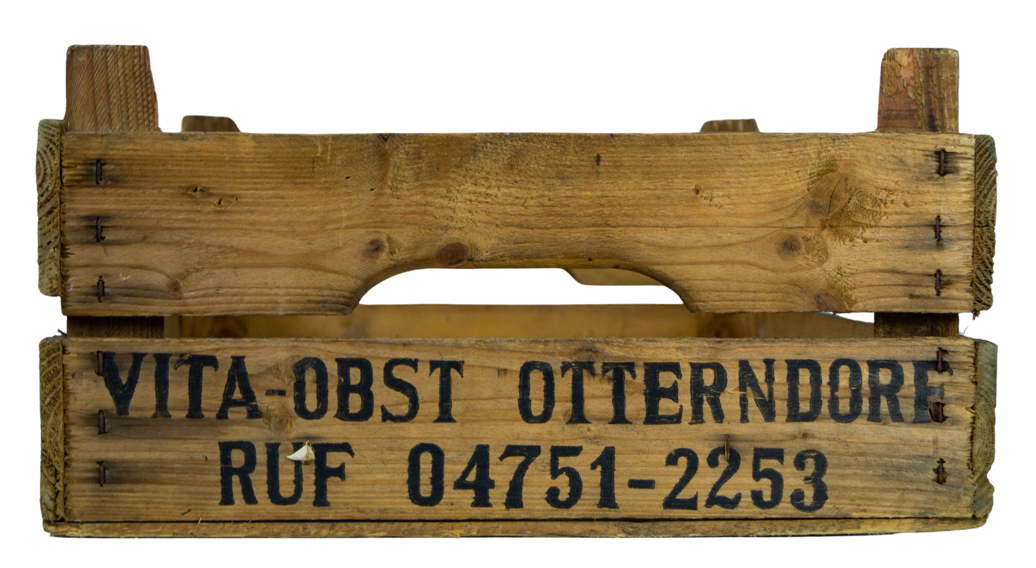 Dunkle Kirschsteige 54x42x22cm Holzsteige Holzkiste Vintage Obstschale