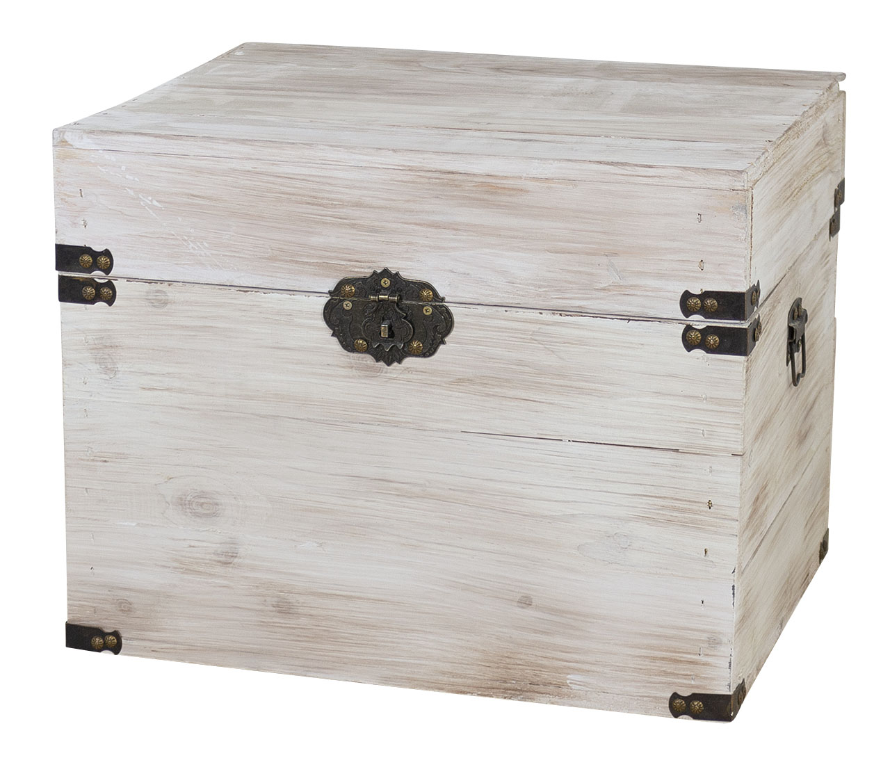 Holztruhe Elsa Shabby weiss