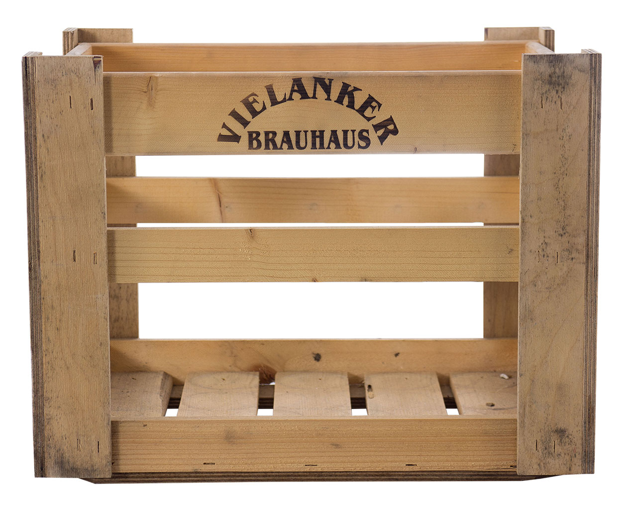 Rustikale Bierkiste vom Vielanker Brauhaus 40x30x31cm