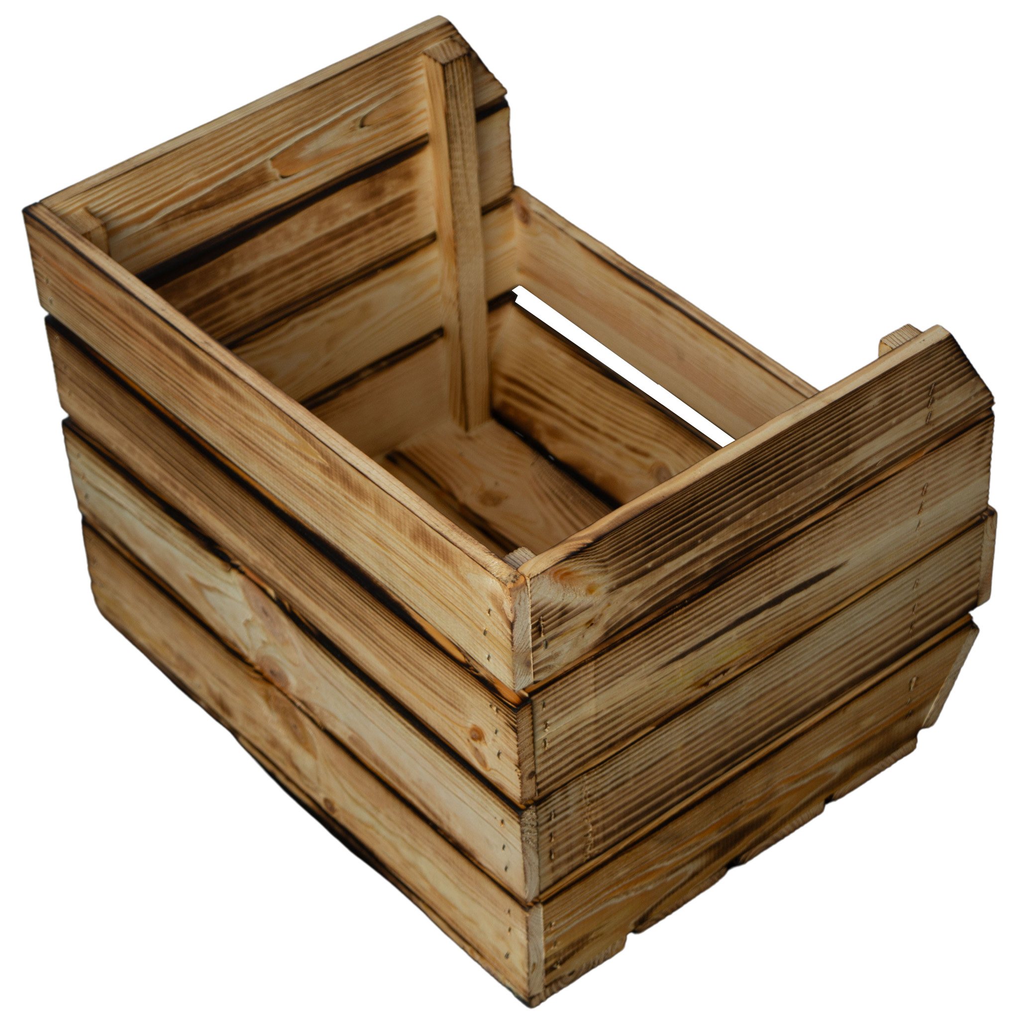 3er Set Kartoffelsteige 40x33x30 cm in geflammt Gemüsekiste Obsthorde
