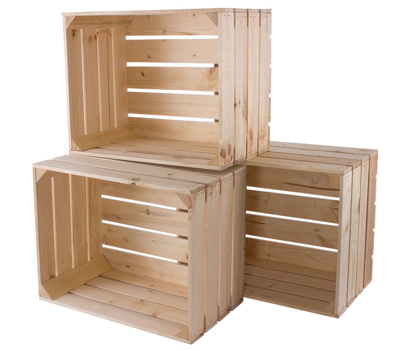 4 x  Holzkisten "Johanna" - NEU