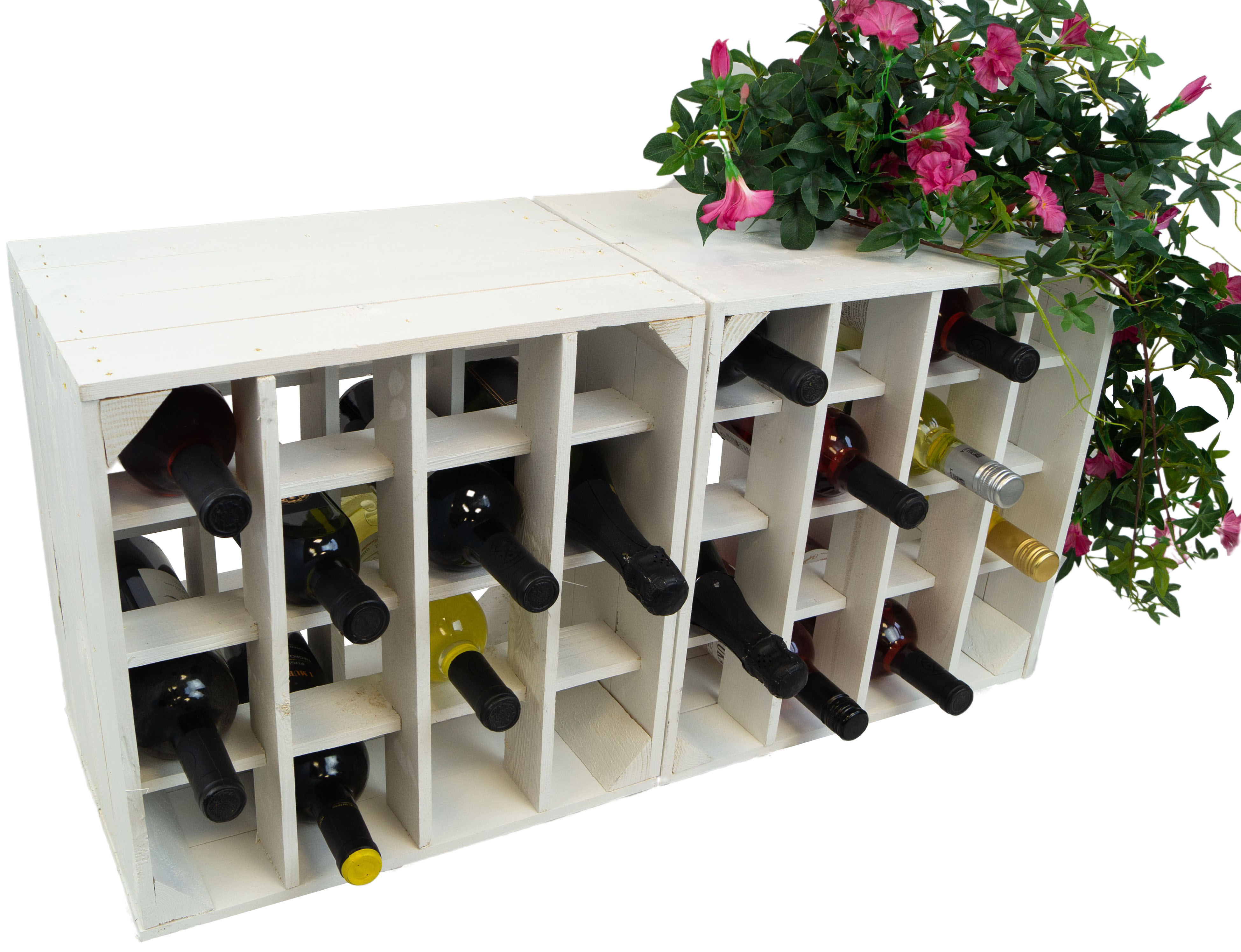 Weinregal "16er" weiss