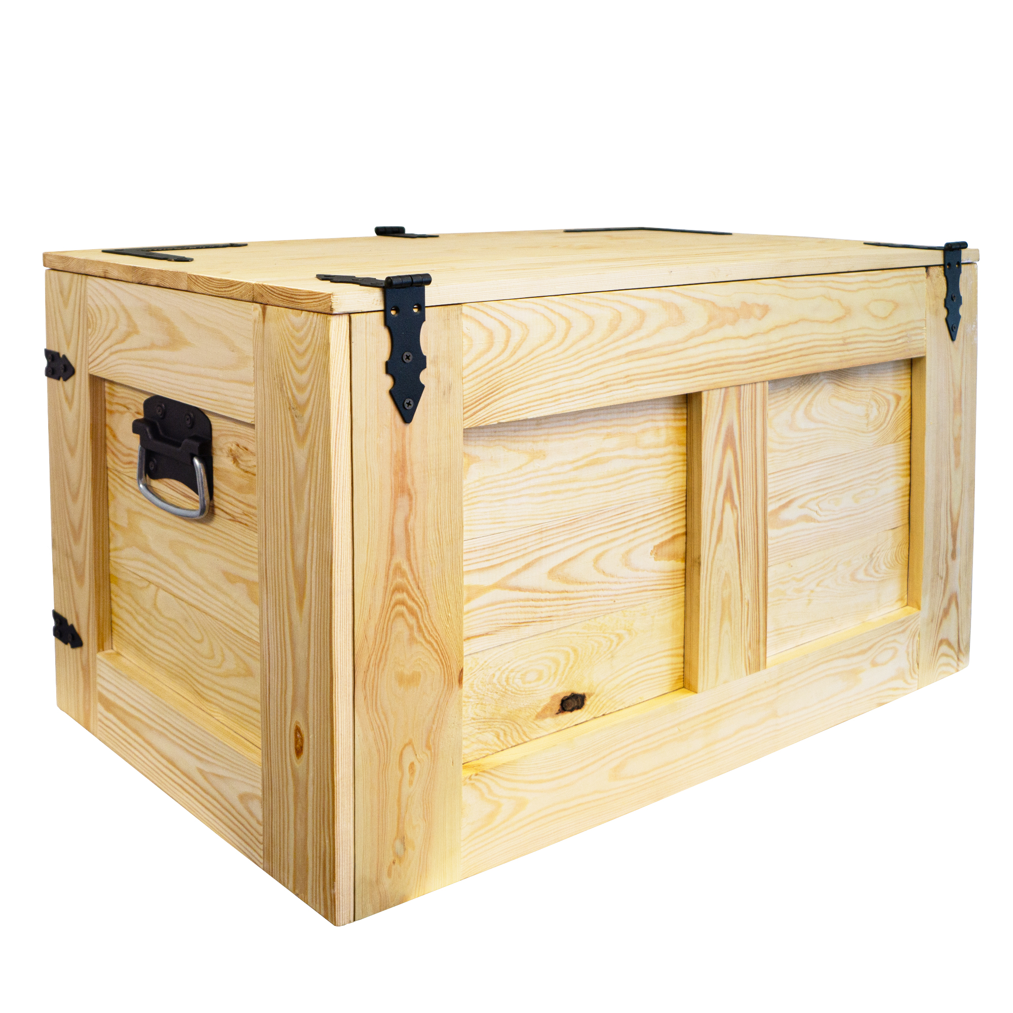 grosse Holztruhe Oskar Natur 80x45x47cm