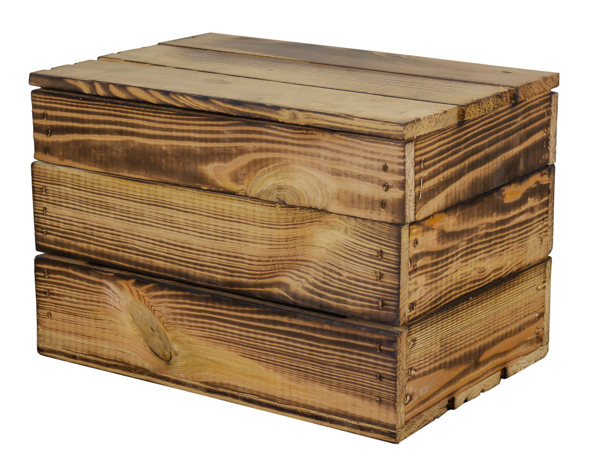 Holztruhe Assos geflammt in verschiedenen Grössen
