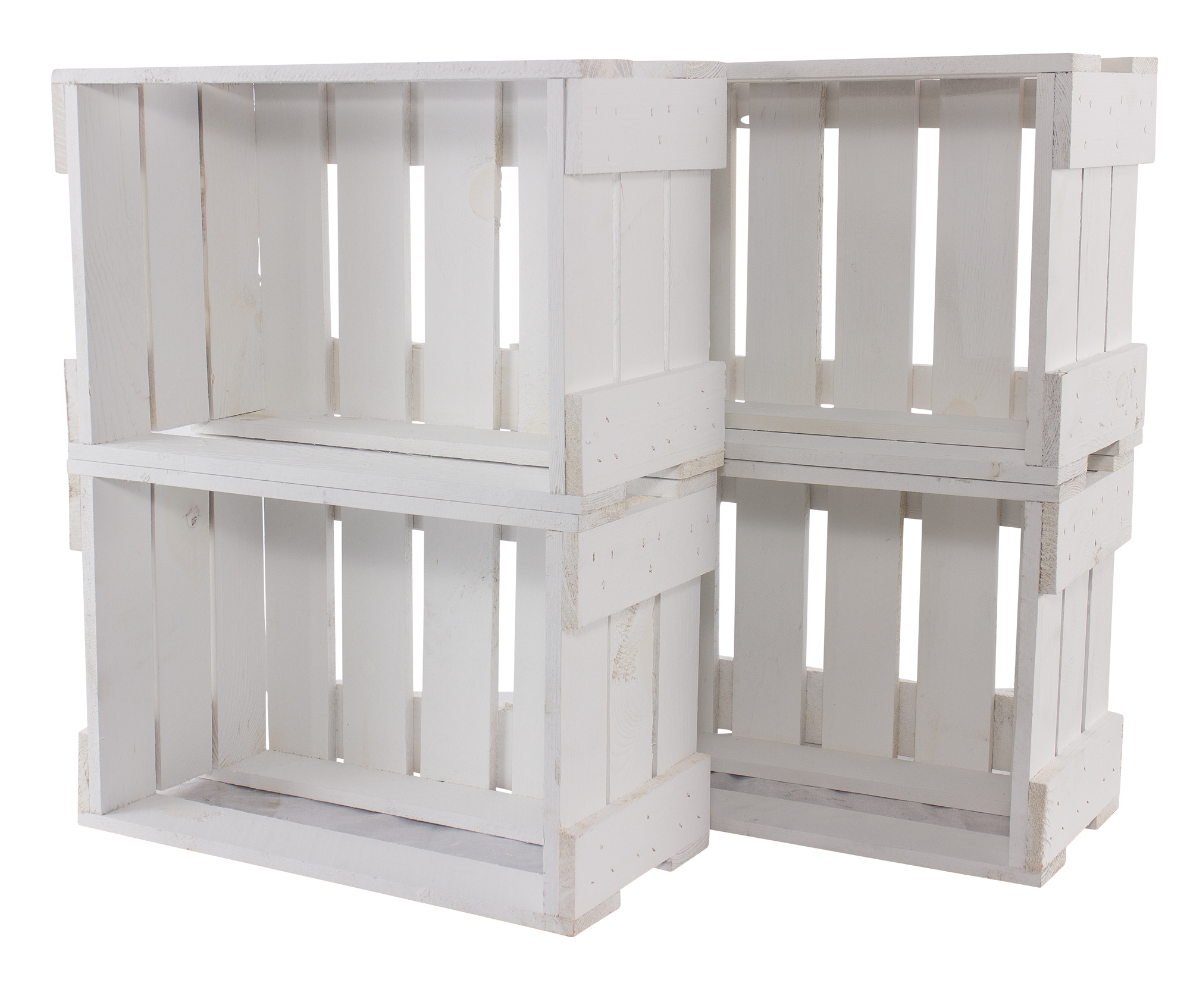 Neue Weinkisten Weiß ca 46 x 30,5 x 24cm Obstkiste Holzkiste Regalkiste Weinlagerung Weinregal