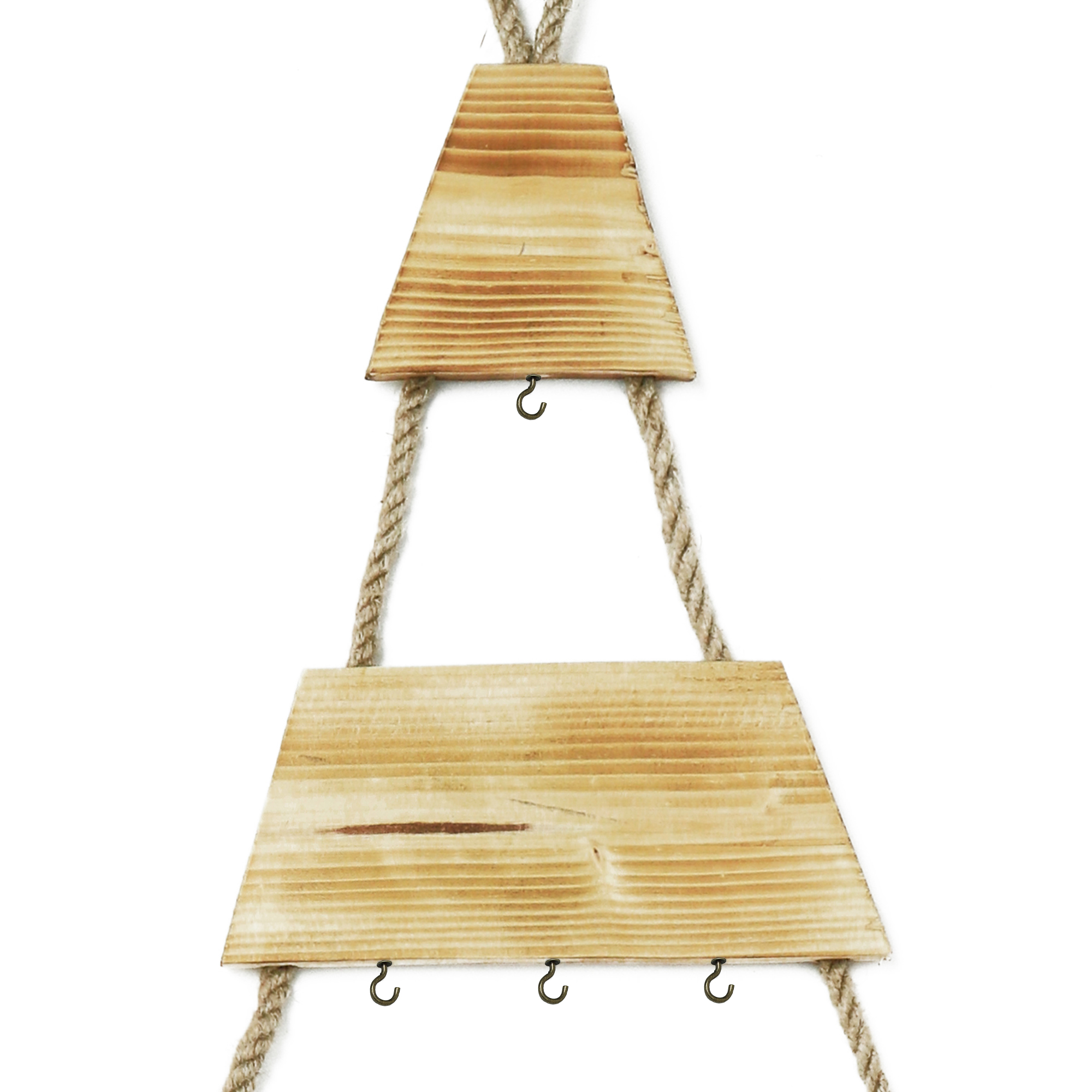 Weihnachtsbaum Adventskalender mit 24 Plätzen in geflammt Deko-Holzleiter in Weihnachtsbaum-Form zum Aufhängen Tannenbaum Leiter