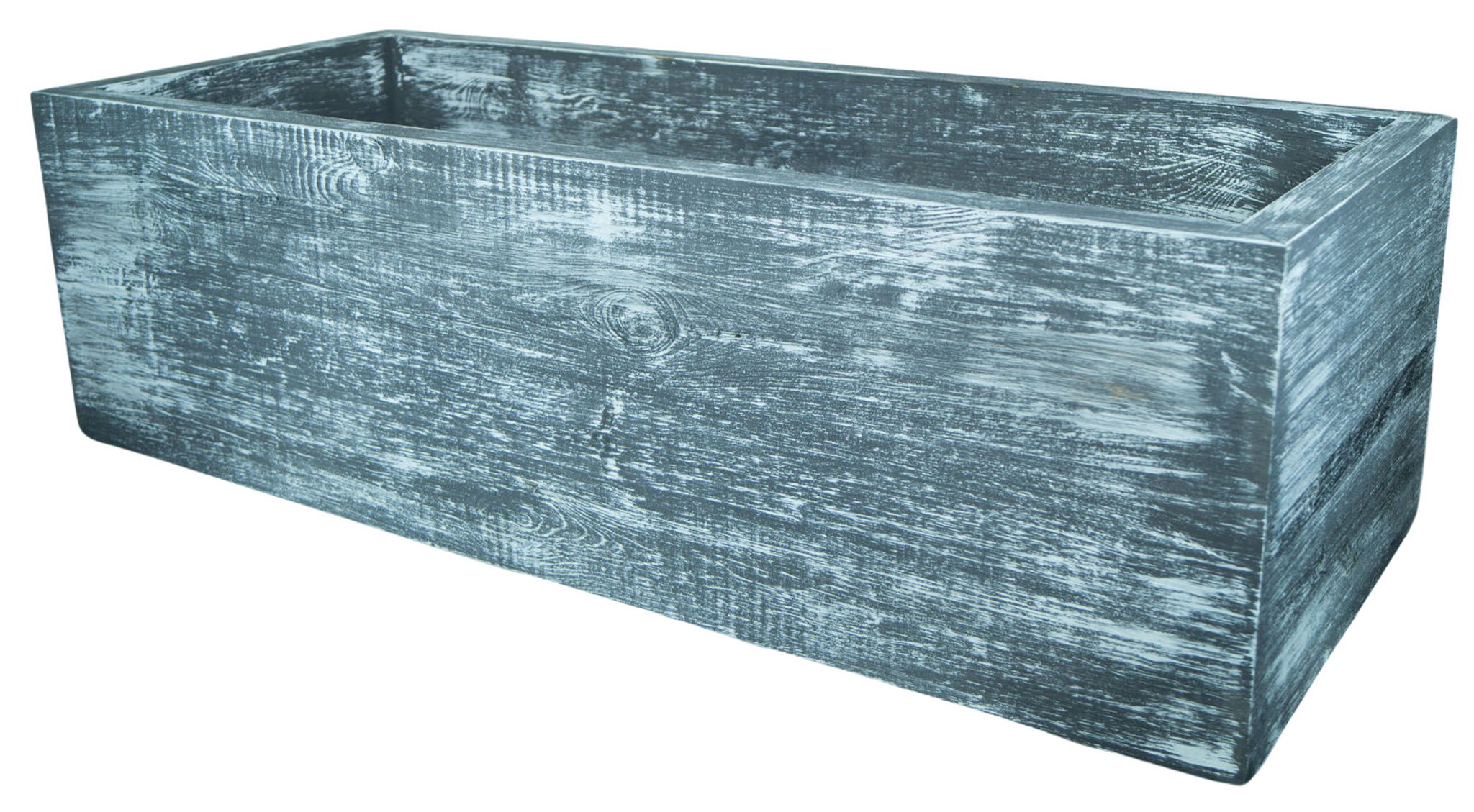 Lowboard in shabby schwarz 100x40x30cm aus Massivholz Vintage-Tisch rustikal