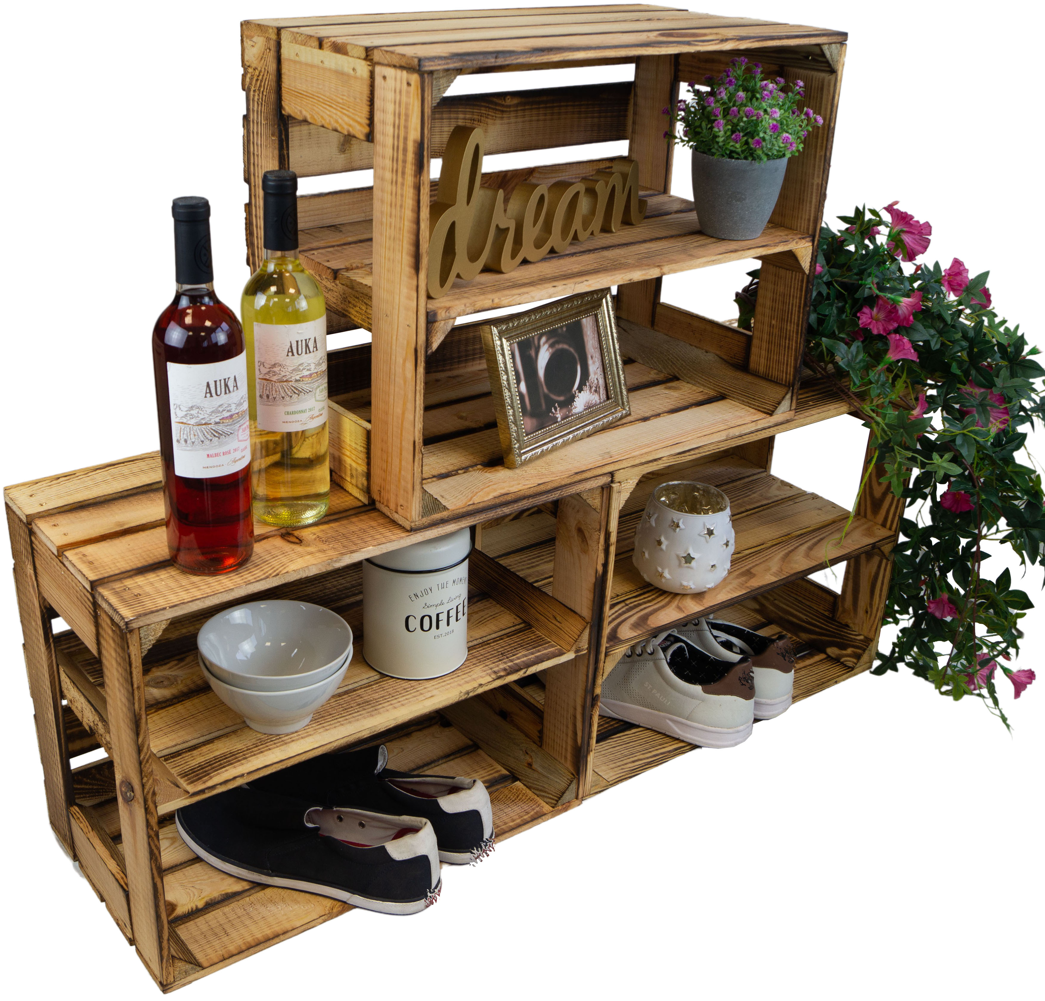 3 x Gerda geflammt LÄNGS