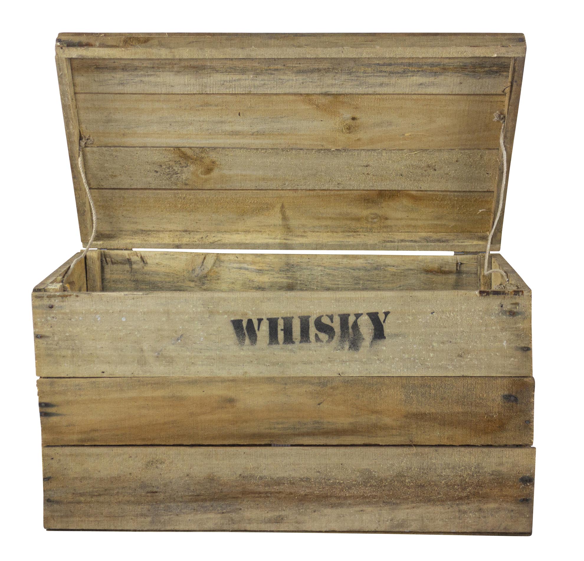 alte Holztruhe Whisky mt Deckel in verschiedenen Grössen