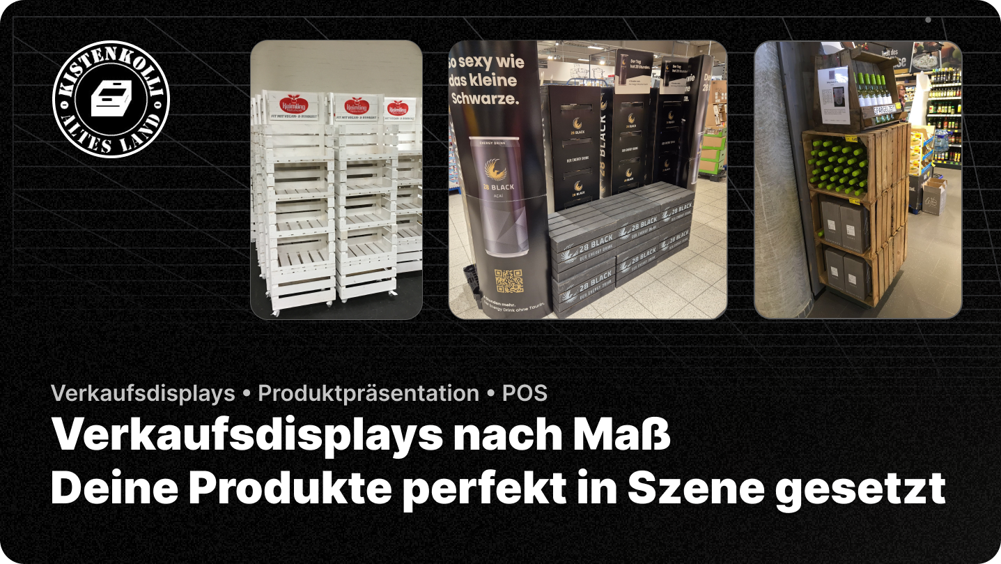 Verkaufsdisplays nach Maß – Deine Produkte perfekt in Szene gesetzt