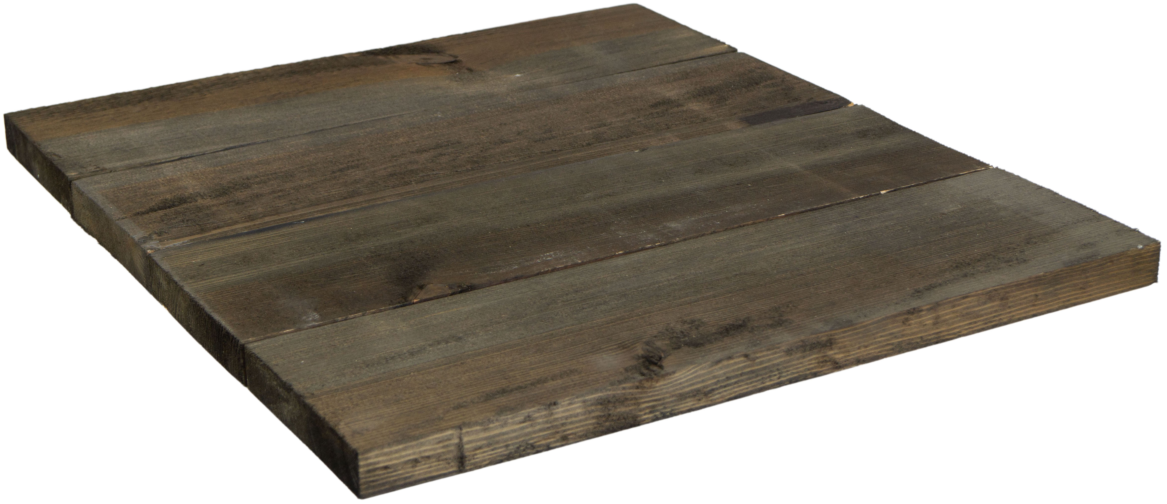 Holzplanke schwarz lasiert 50cm x 14,5cm Holzstärke 3cm aus Nadelholz