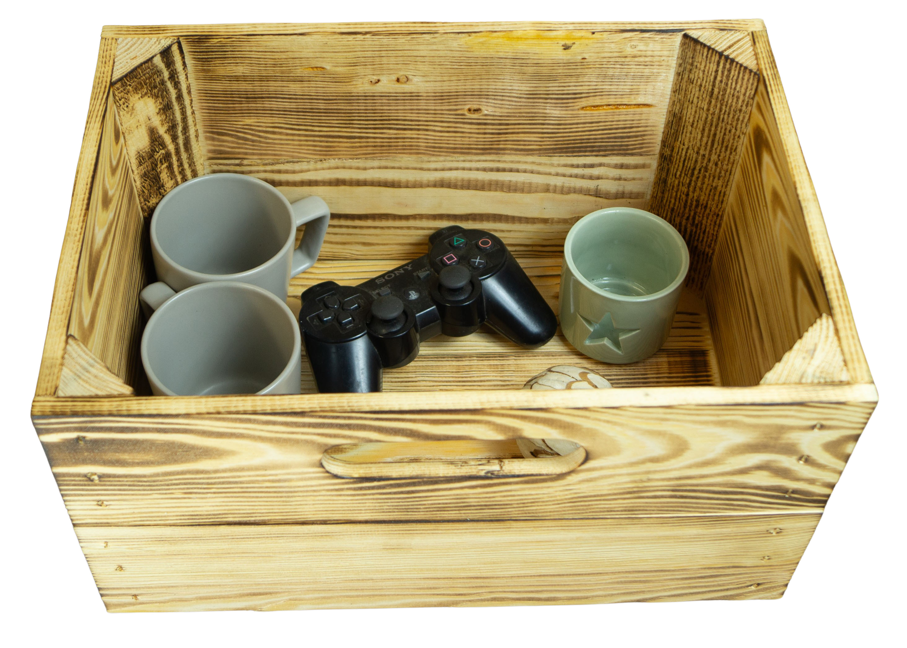 Boîte en bois noir émaillé convenant aux étagères Kallax et Expedit Insert pour étagère